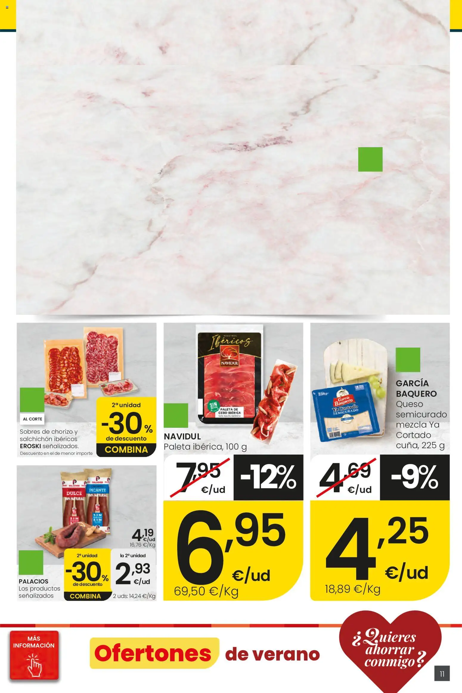 Eroski Ofertones de verano │ válido desde el 11.06.2026 | Página: 11 | Productos: Queso