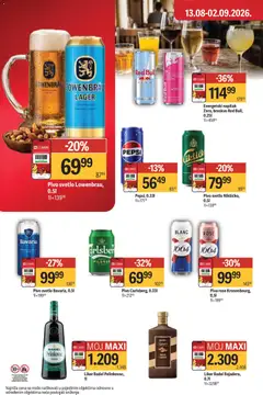 Maxi katalog Tako povoljnije - pregled Maxi kataloga - važi od 20.08.2026 | Strana: 44 | Proizvode: Liker, Red Bull, Breskva, Pepsi