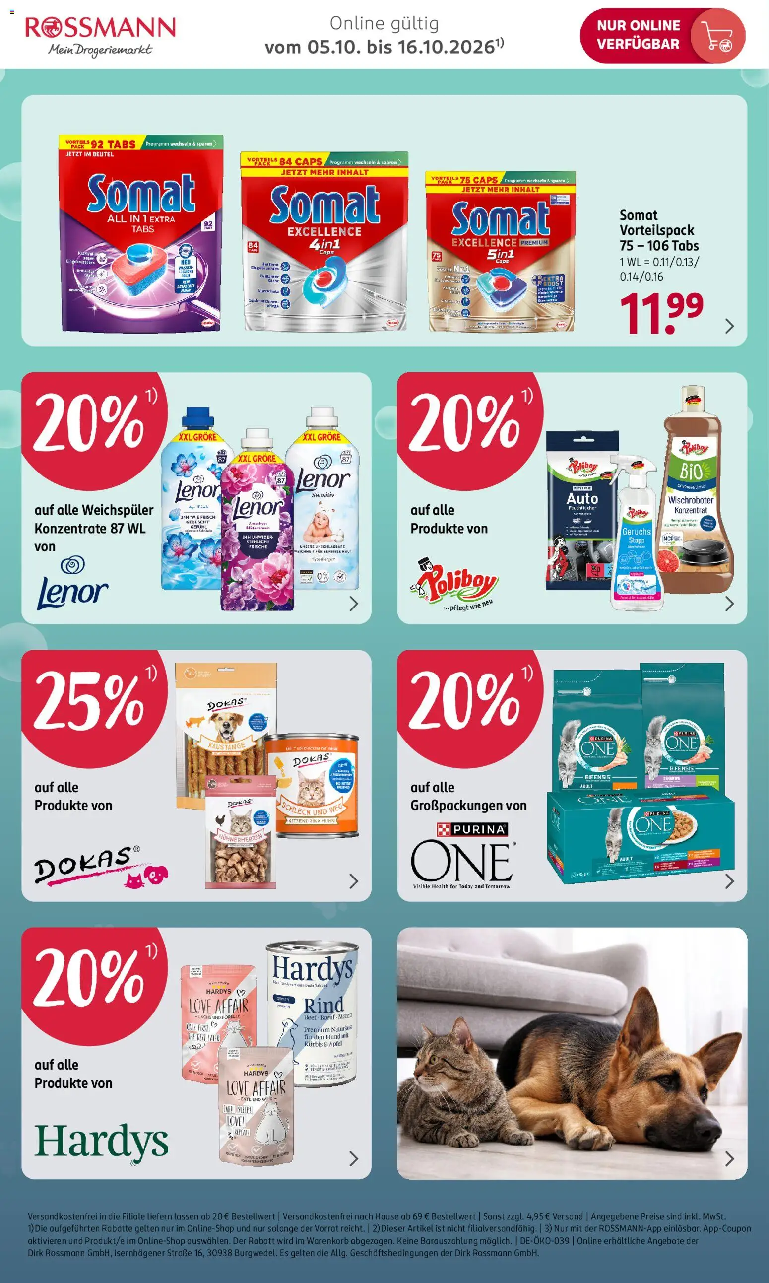 Rossmann Onlineprospekt – gültig ab 05.10.2026 | Seite: 3 | Produkte: Äpfel, Lachs, Weichspüler, Kürbis