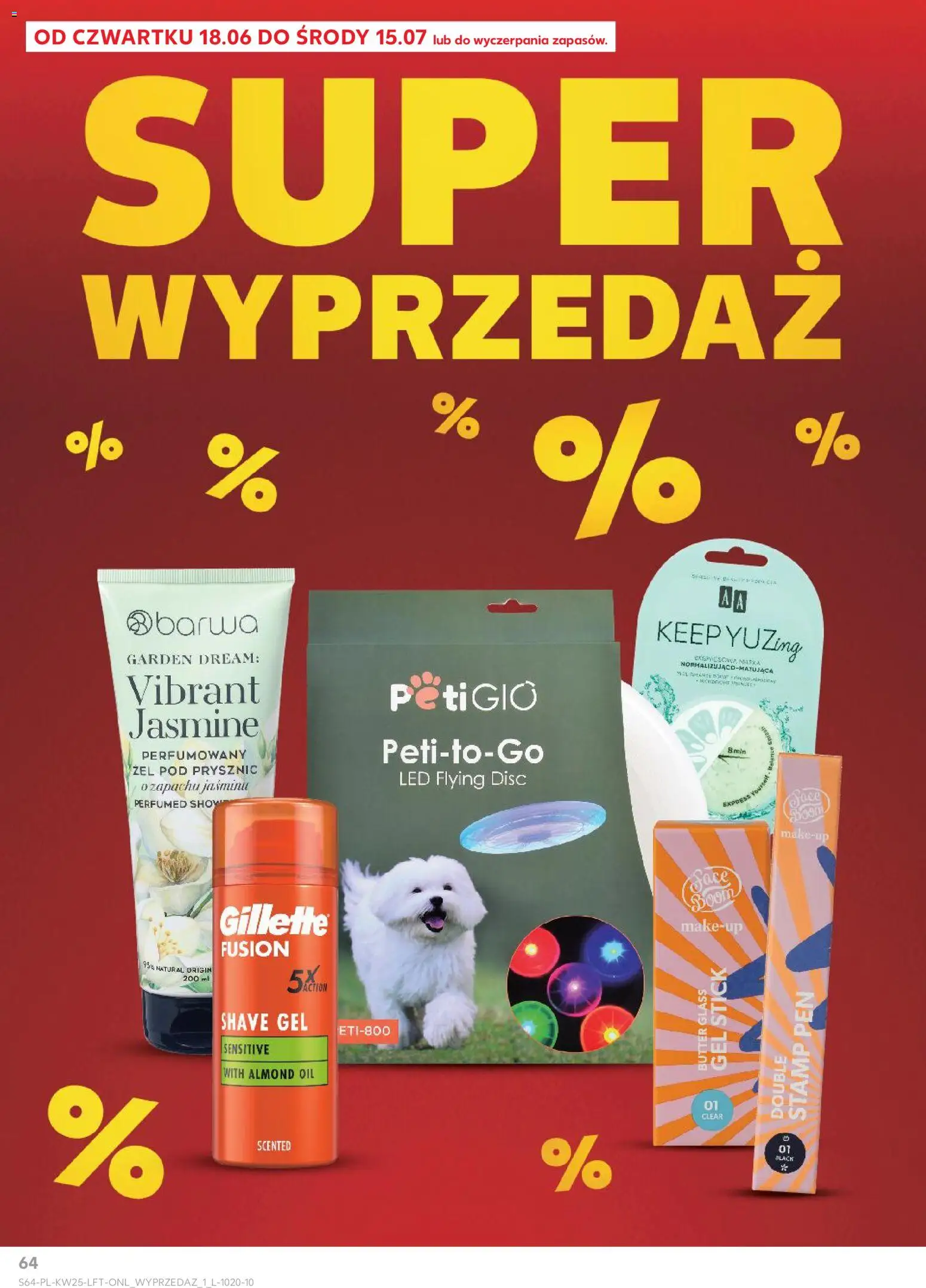 Kaufland gazetka od 18.06.2026 | Strona: 64 | Produkty: Gillette, Prysznic, Żel pod prysznic