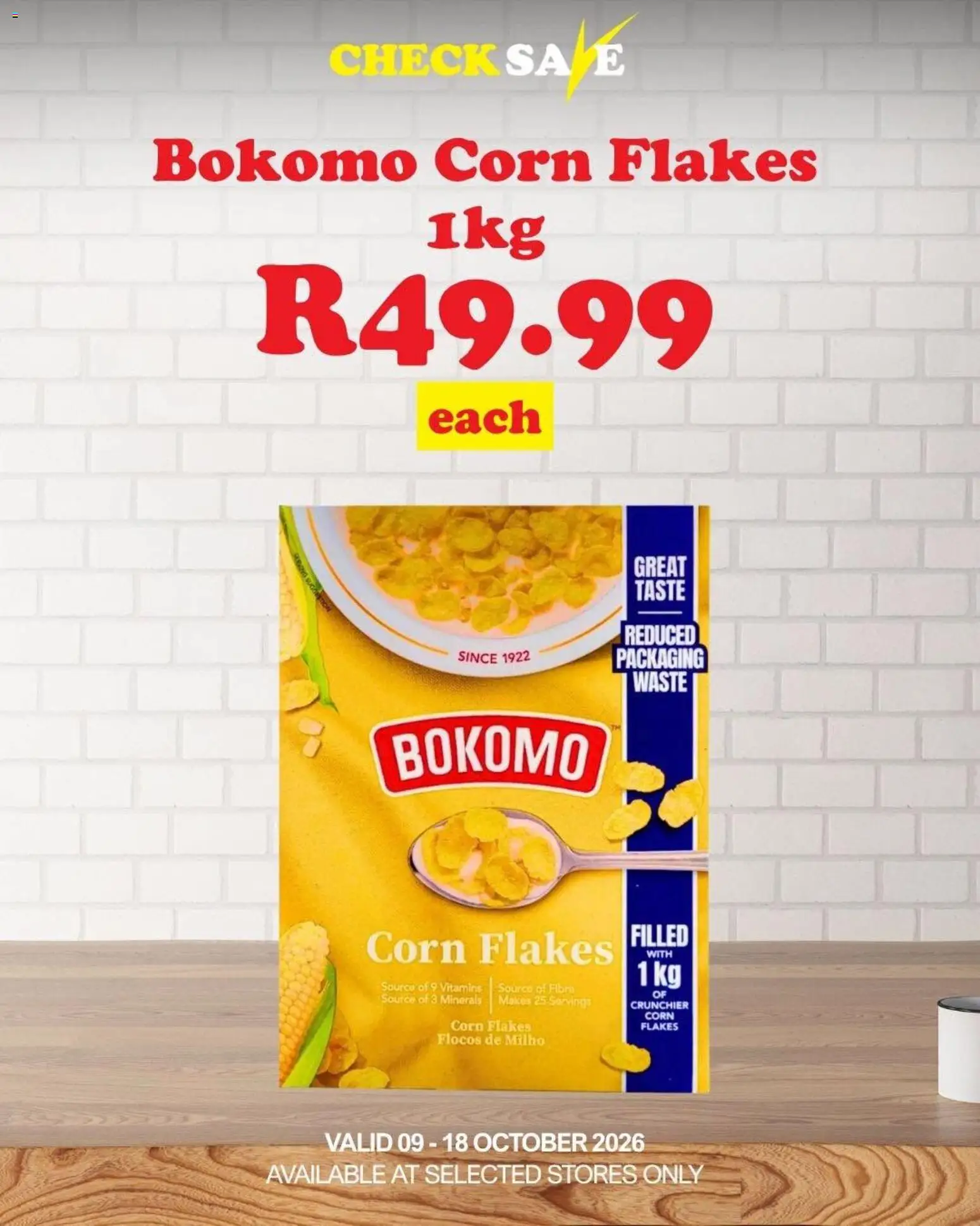 New Check Save catalogue – valid from 09/10/2026 | Page: 17 | Products: Corn, Corn flakes, Vitamins, Flakes