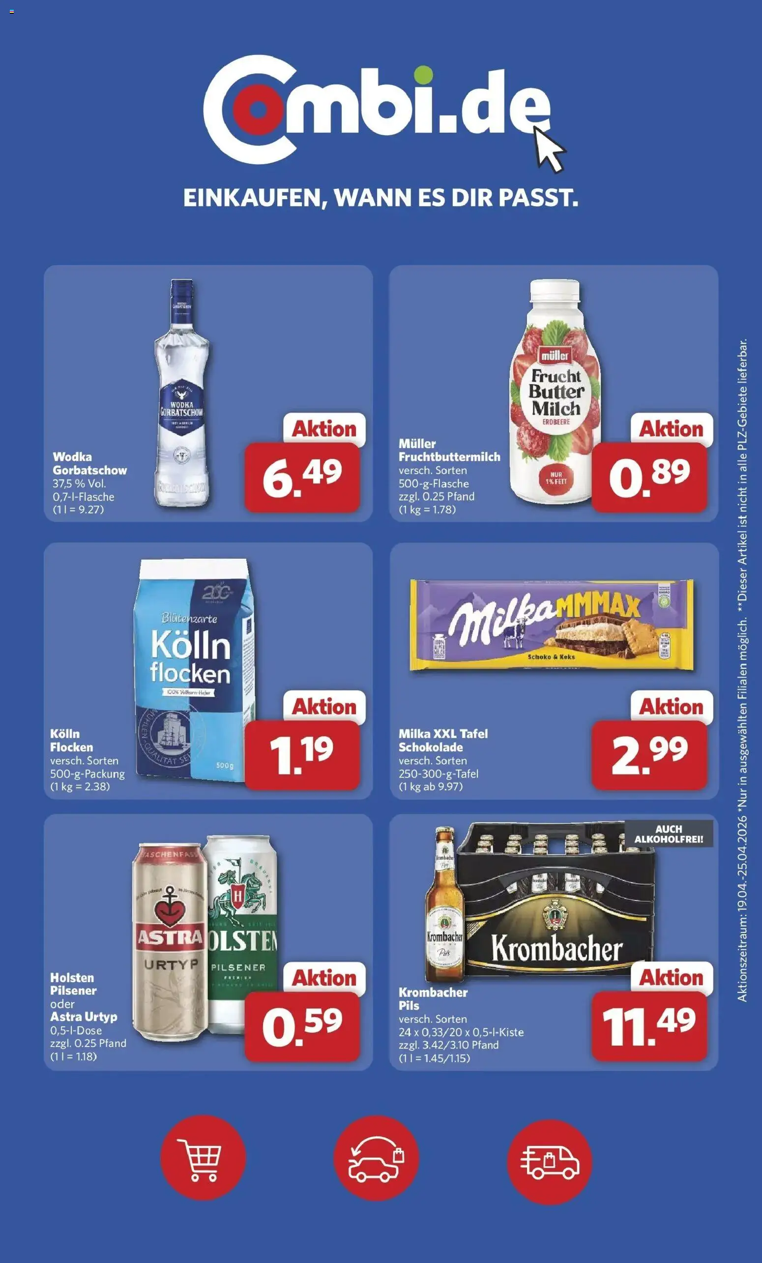 Combi Prospekt Detmold – gültig ab 20.04.2026 | Seite: 28 | Produkte: Kolln, Milch, Pils, Milka
