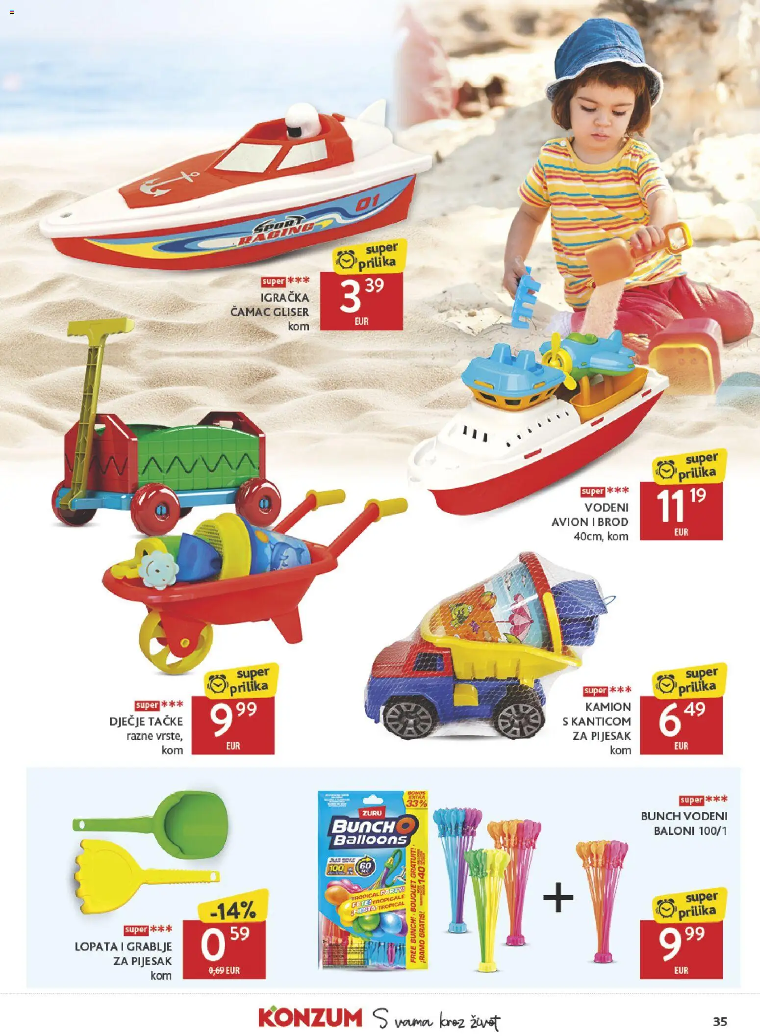 Konzum katalog | vrijedi od 15.07.2026 | Stranica: 35 | Proizvodi: Grablje, Igračka