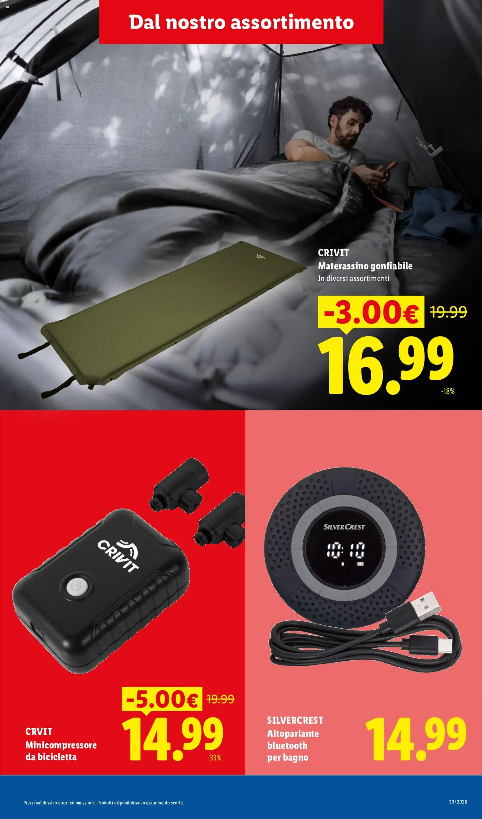 Volantino Lidl del 10/08/2026 | Pagina: 27 | Prodotti: Bicicletta, Altoparlante Bluetooth, Altoparlante, Gonfiabile