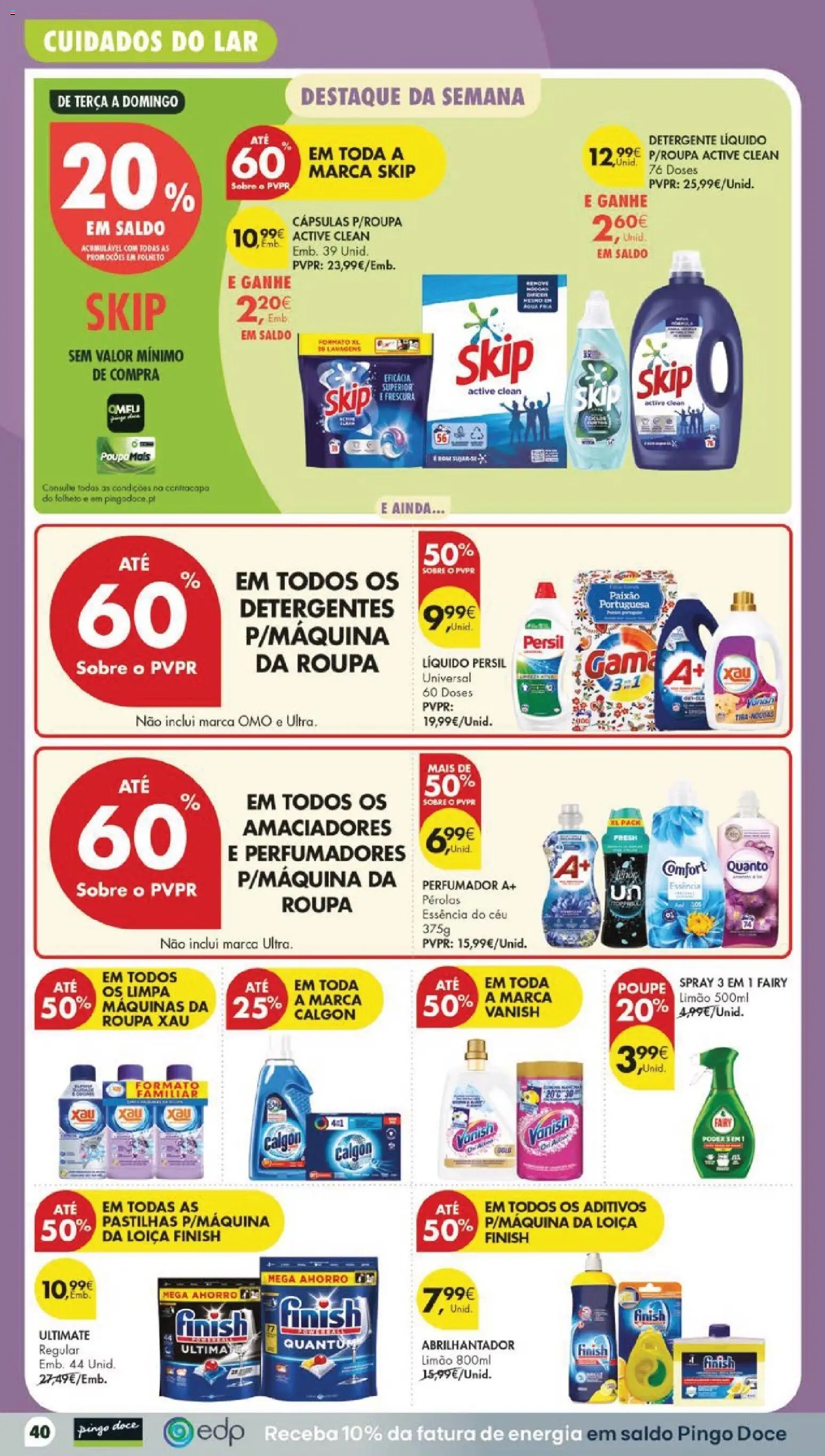 Pingo Doce folheto │ válido de 18/08/2026 | Página: 46 | Produtos: Abrilhantador, Detergente, Cápsulas, Persil