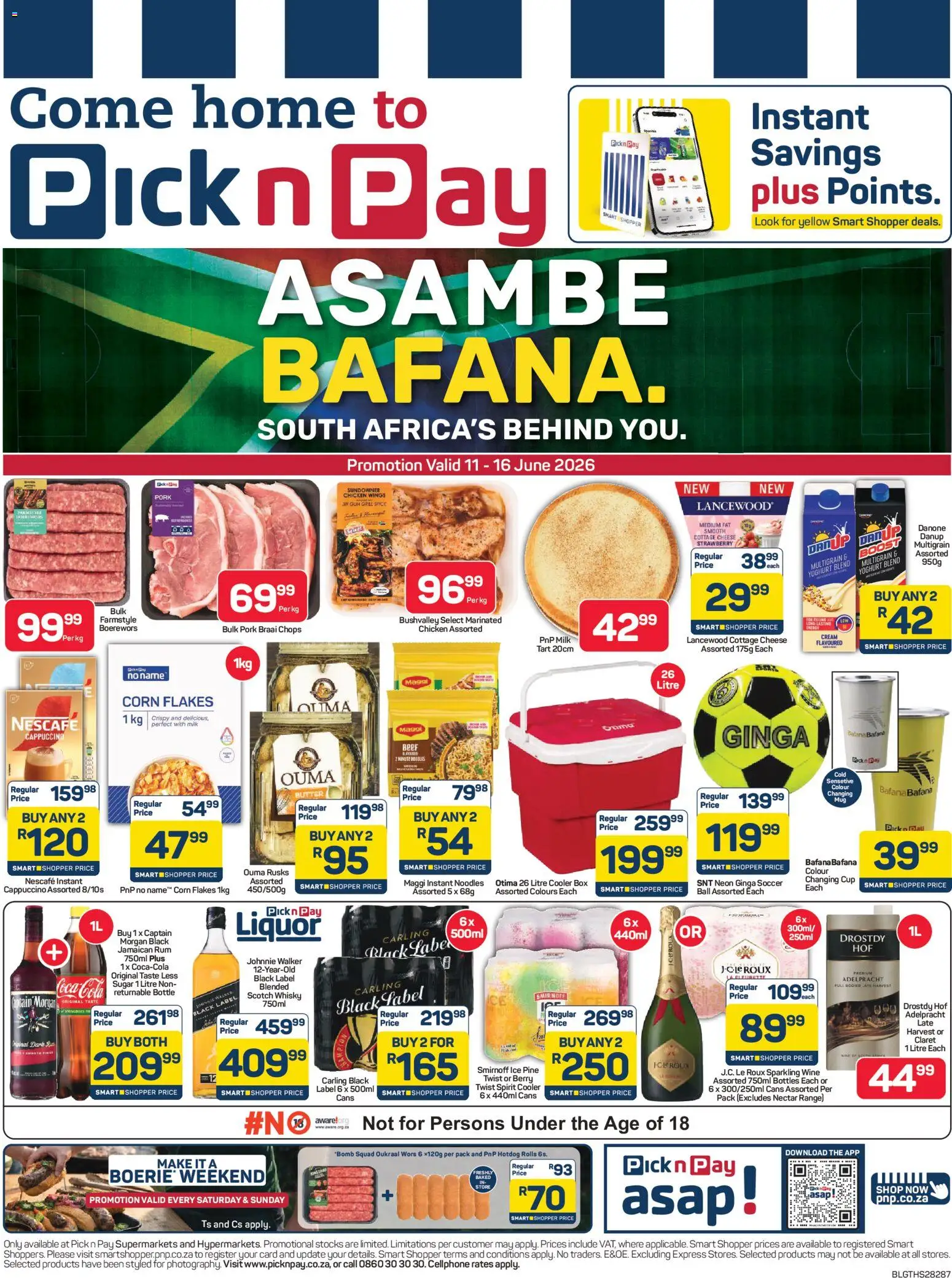 New Pick n Pay catalogue – valid from 11.06.2026 | Page: 1 | Products: Yoghurt, Beef, Cream, Cottage cheese