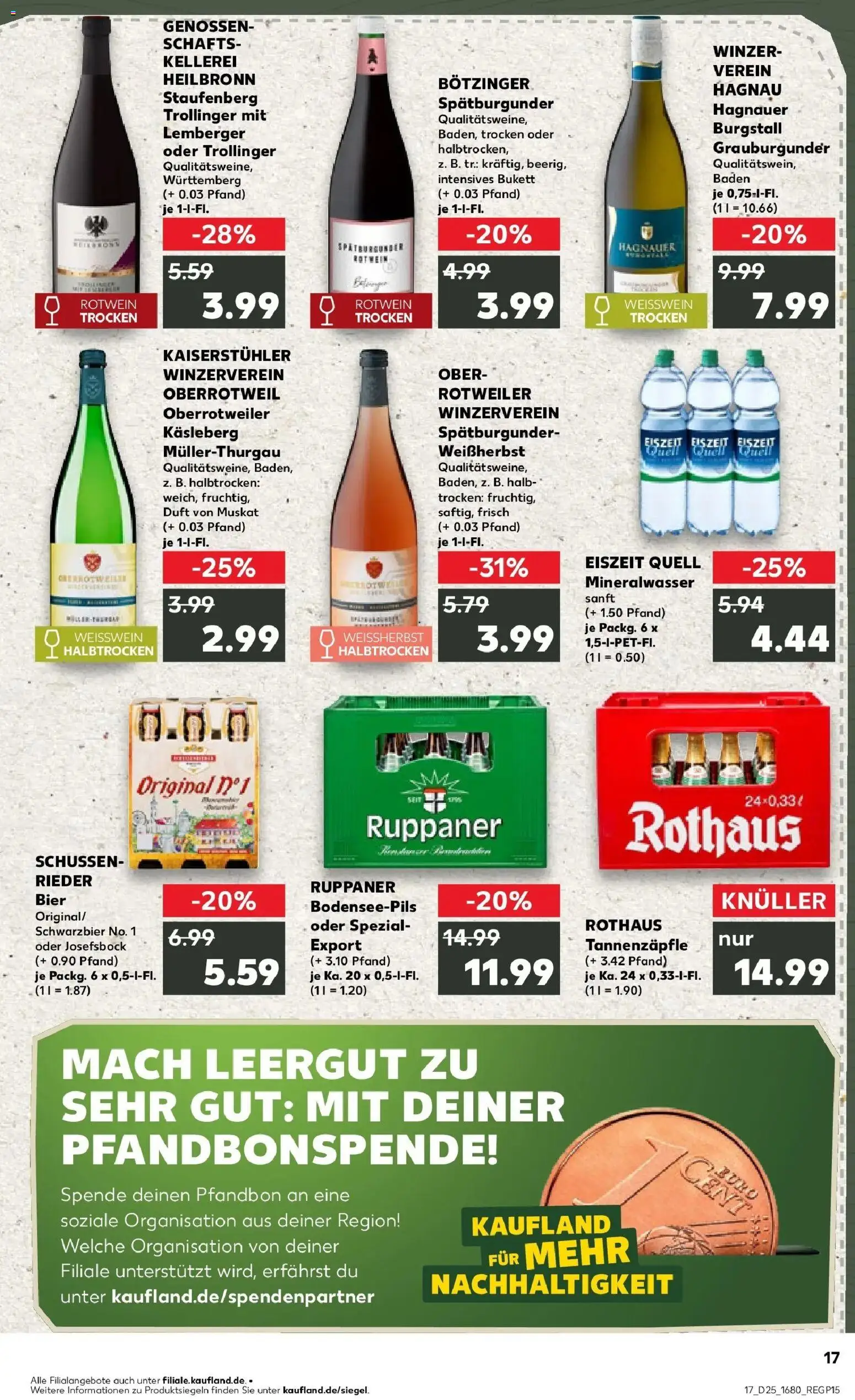 Kaufland Prospekt Konstanz – gültig ab 14.06.2026 | Seite: 26 | Produkte: Weißwein, Rotwein, Duft, Mineralwasser