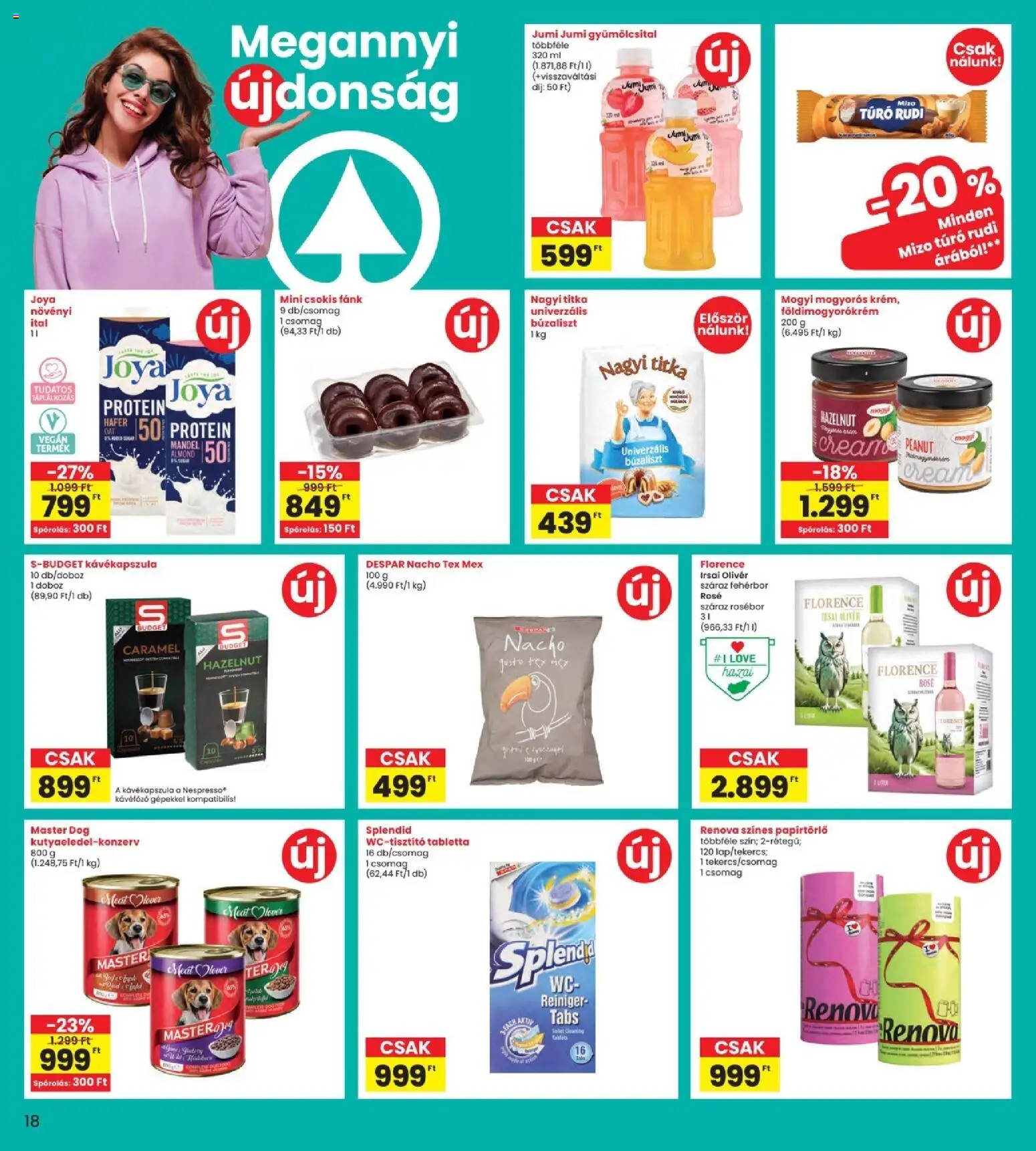 Interspar akciós ujság - amely érvényes a következő dátumtól: 2026.09.03. | Oldal: 18 | Termékek: Gyümölcsital, Kávéfőző, Túró rudi, Túró