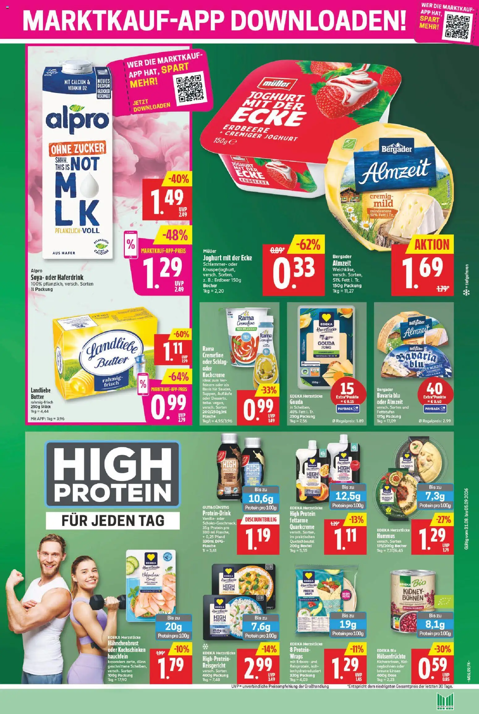 Marktkauf Prospekt – gültig ab 31.08.2026 | Seite: 11 | Produkte: Rama, Butter, Alpro, Hahnchenbrust