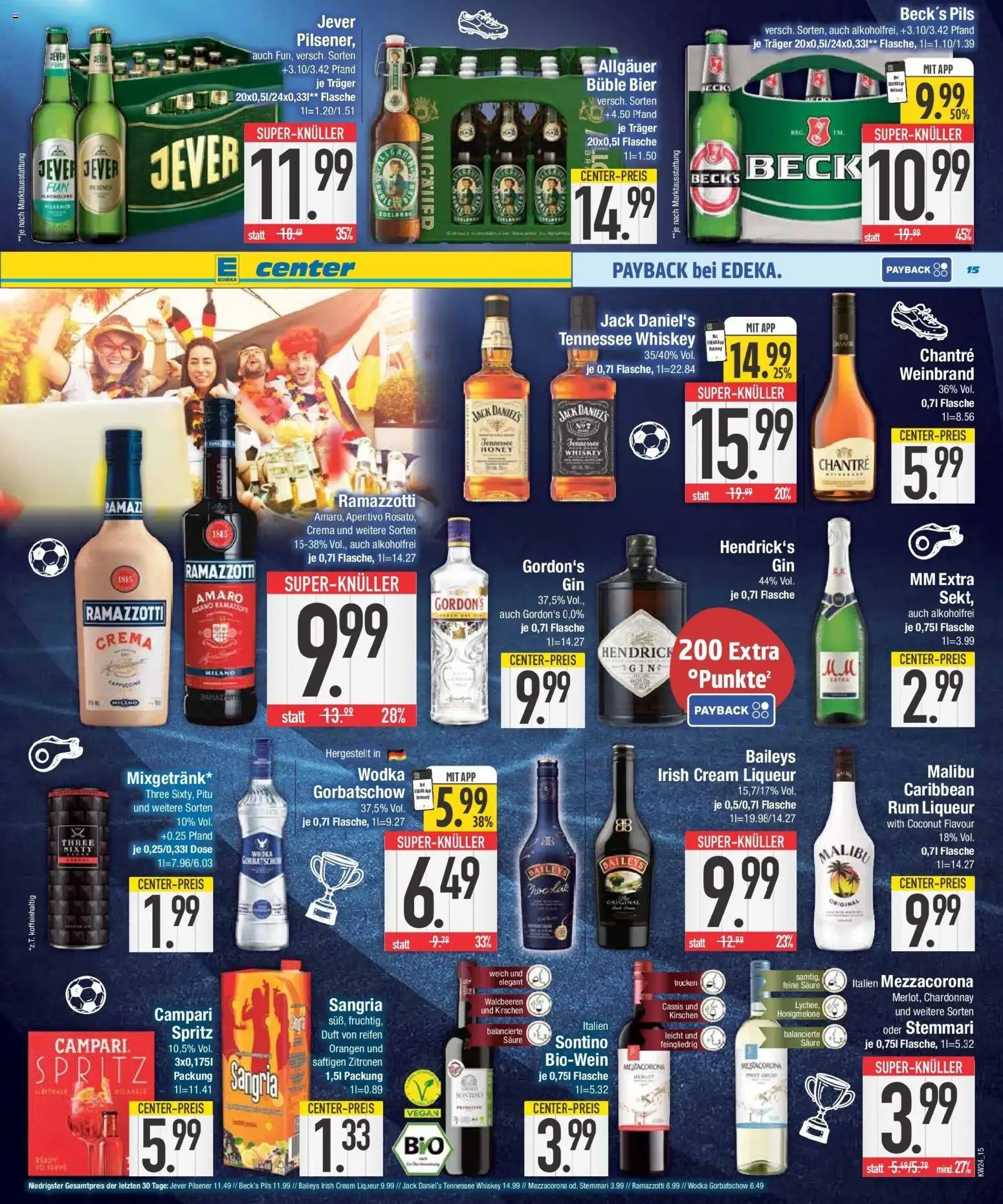E center Prospekt Neuburg An Der Donau – gültig ab 08.06.2026 | Seite: 15 | Produkte: Pils, Jack Daniel's, Jever, Zitronen