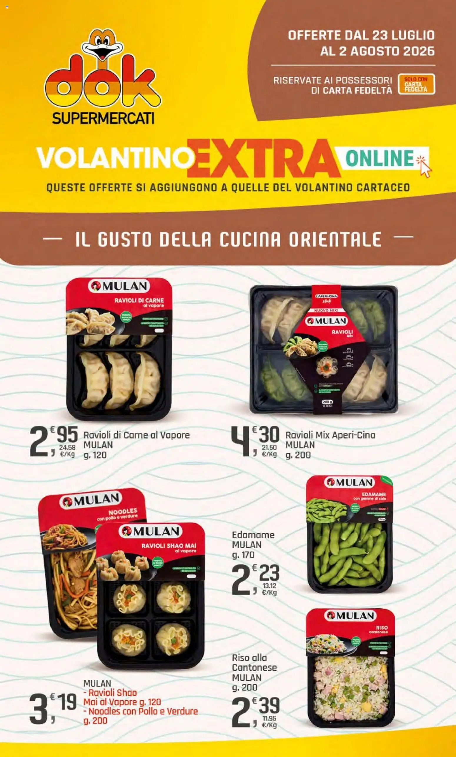 Volantino DOK del 23/07/2026 | Pagina: 25 | Prodotti: Pollo, Riso, Verdure, Ravioli