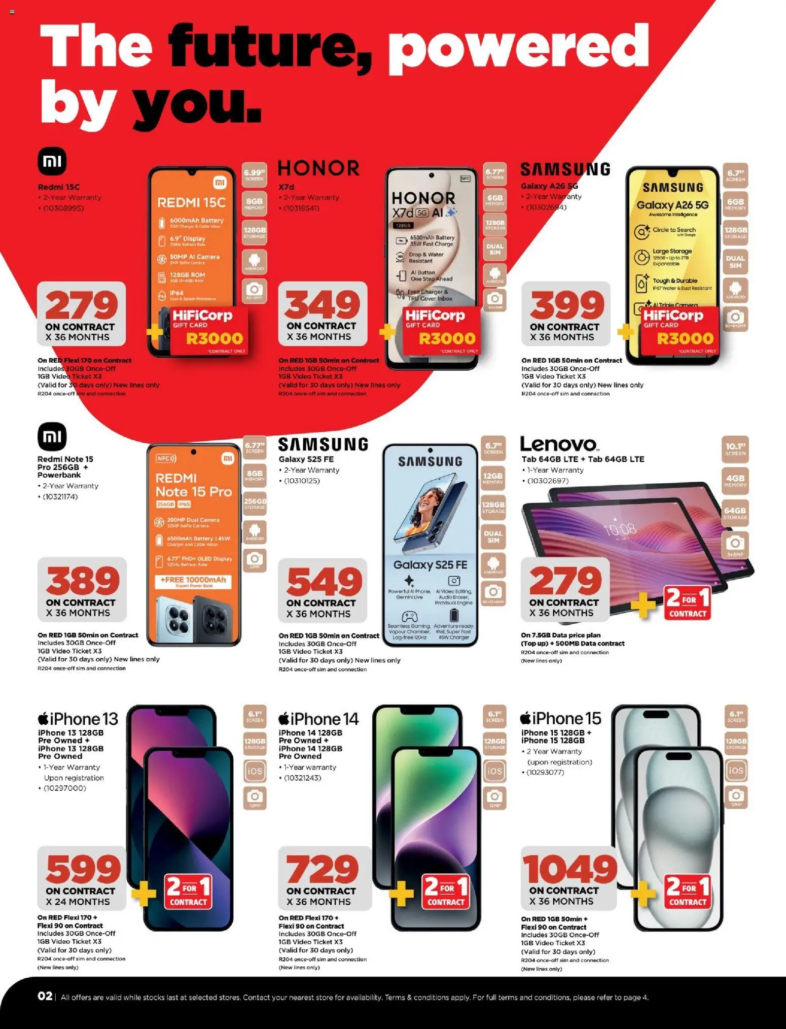 New HiFi Corp catalogue – valid from 02.04.2026 | Page: 2 | Products: Data, Gift card, Camera, Cable