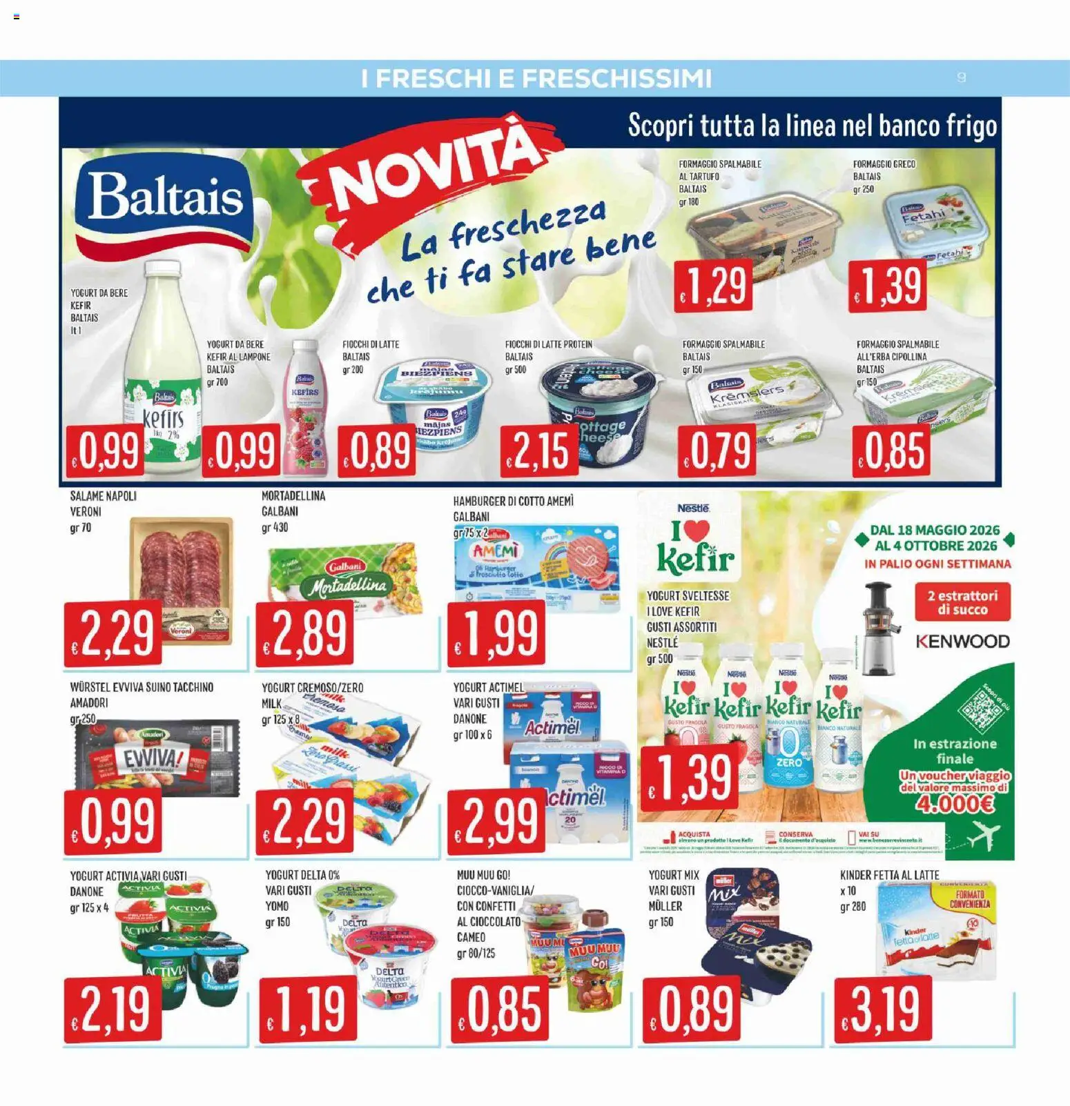 Volantino SISA del 17/09/2026 | Pagina: 9 | Prodotti: Tartufo, Salame, Fiocchi, Formaggio spalmabile
