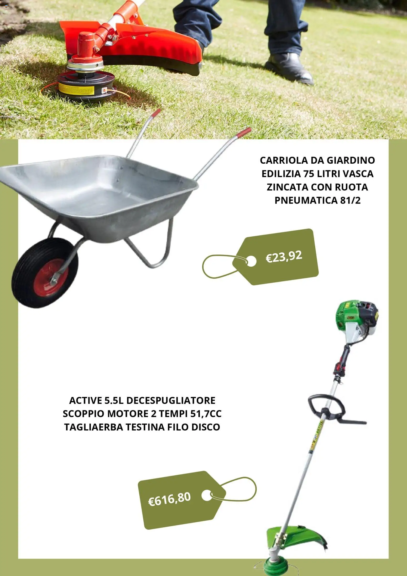 Volantino BricoSì del 05/07/2026 | Pagina: 3 | Prodotti: Decespugliatore, Carriola, Disco