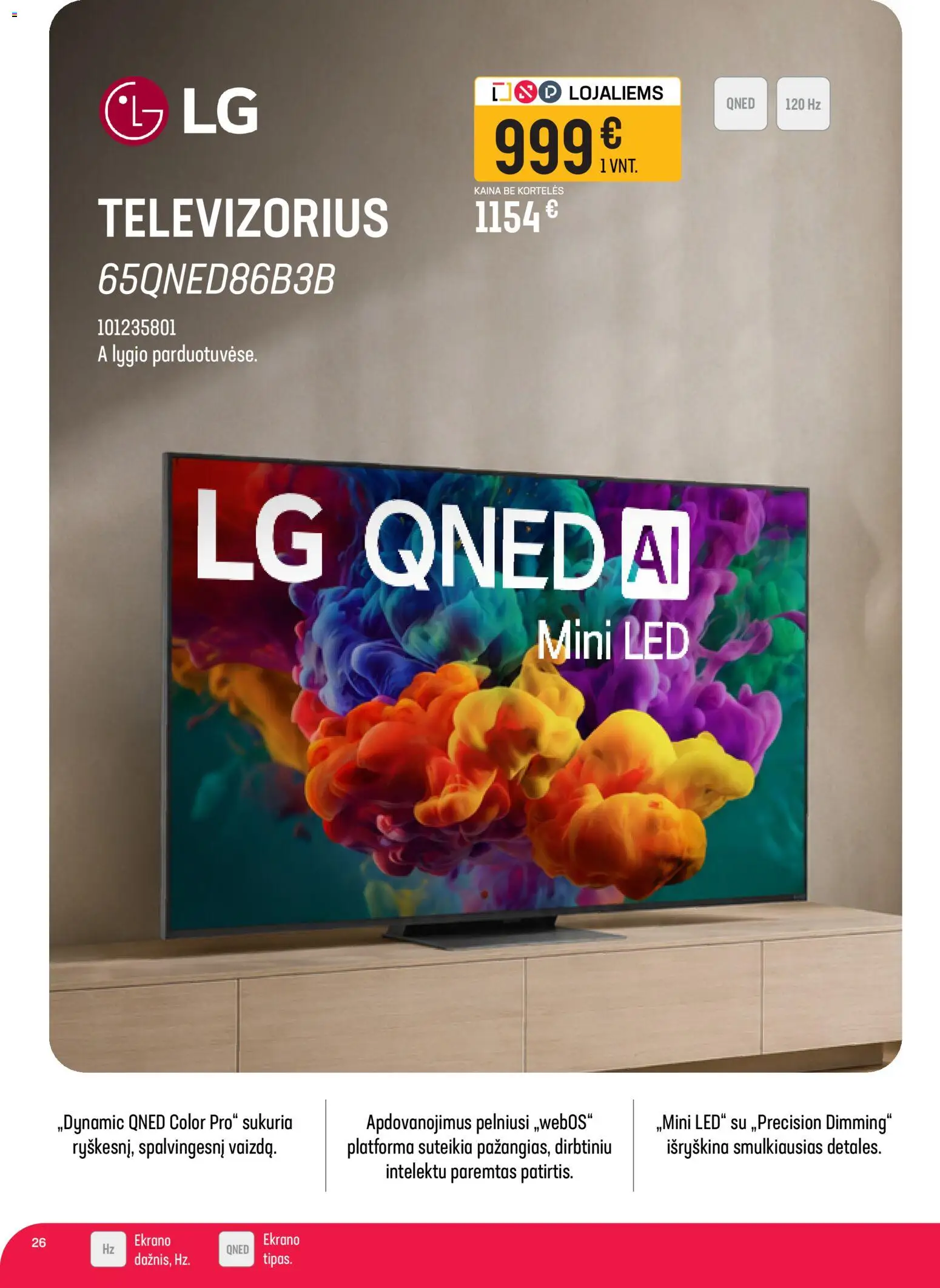 Senukai akcijos nuo 2026.08.26 | Puslapis: 26 | Prekių: Televizorius