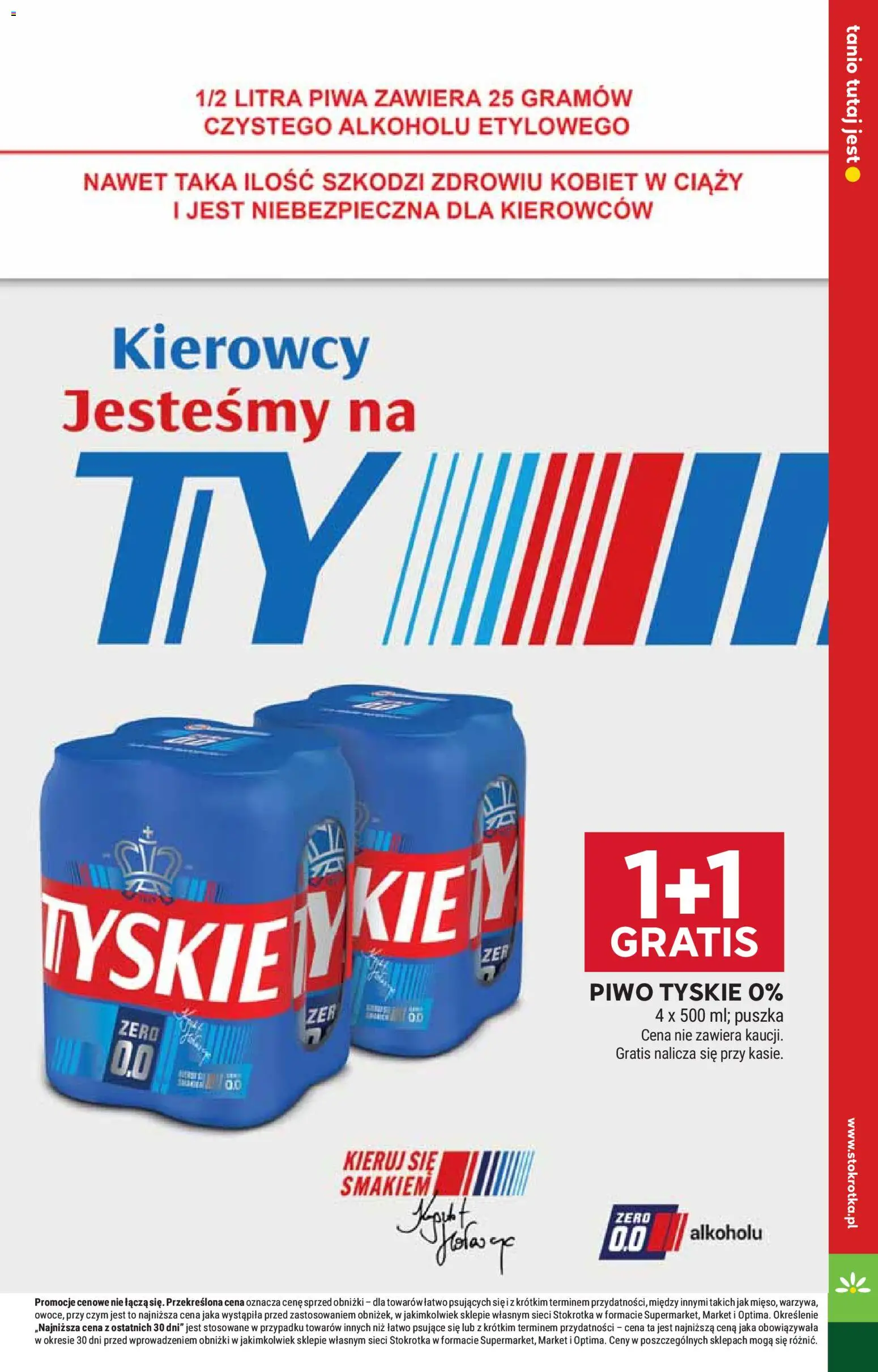 Stokrotka gazetka - Market od 20.08.2026 | Strona: 21 | Produkty: Piwo tyskie, Stokrotka, Tyskie, Piwo