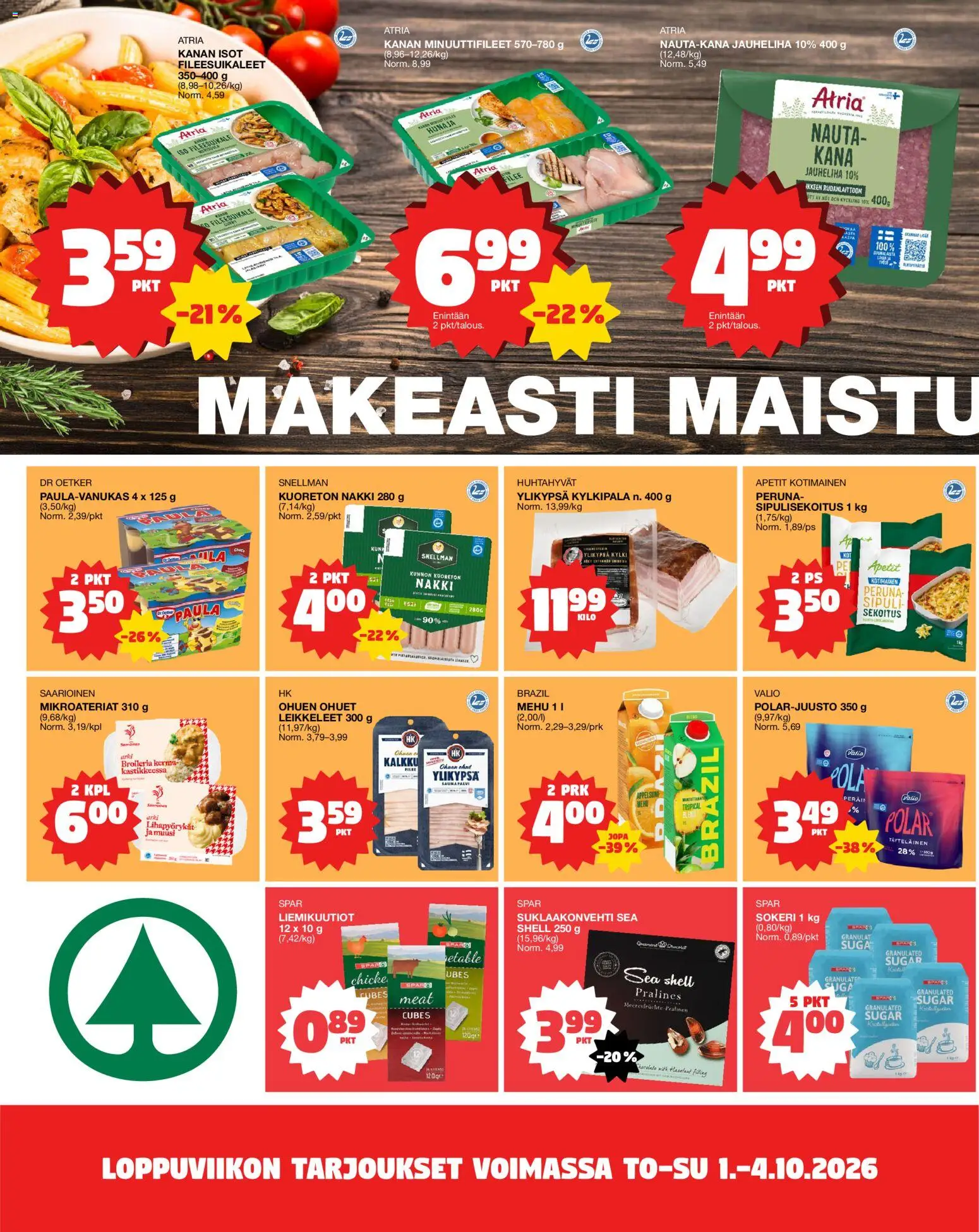 Tokmanni Ruokasanomat – voimassa 01/10/2026 alkaen | Sivu: 2