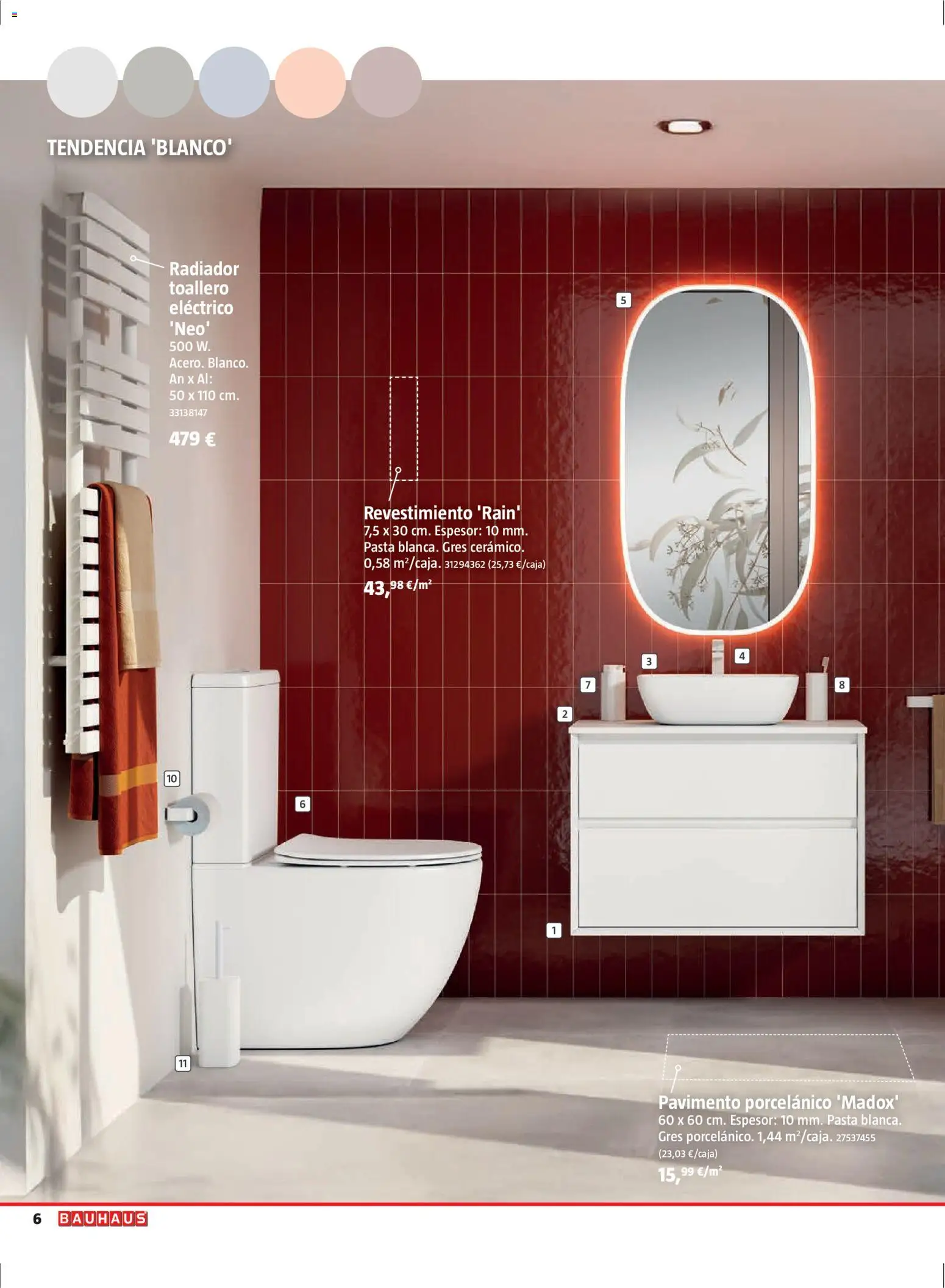 Bauhaus folleto Renueva │ válido desde el 02.03.2026 | Página: 6 | Productos: Toallero, Pasta, Radiador
