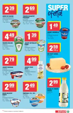 Pogląd oferty "Spar gazetka" - ważna od 23.09.2026 | Strona: 3 | Produkty: Mleka, Ser, Ser żółty Gouda, Wanilia