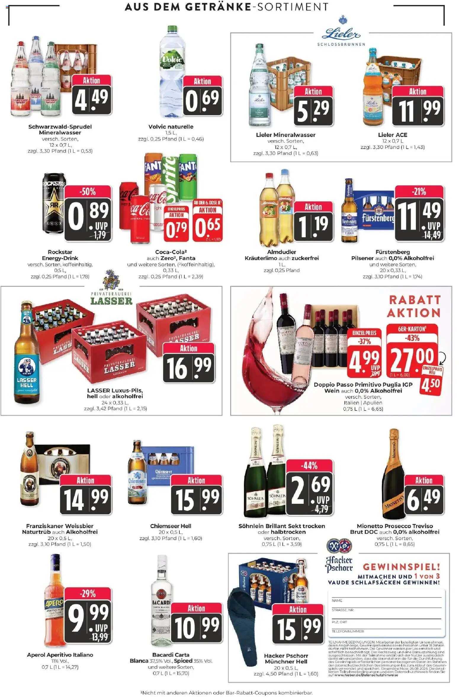 Edeka Prospekt Schliengen (ab 14.09.2026) » Angebote Online | Seite: 14 | Produkte: Fanta, Sprite, Mineralwasser, Doppio Passo