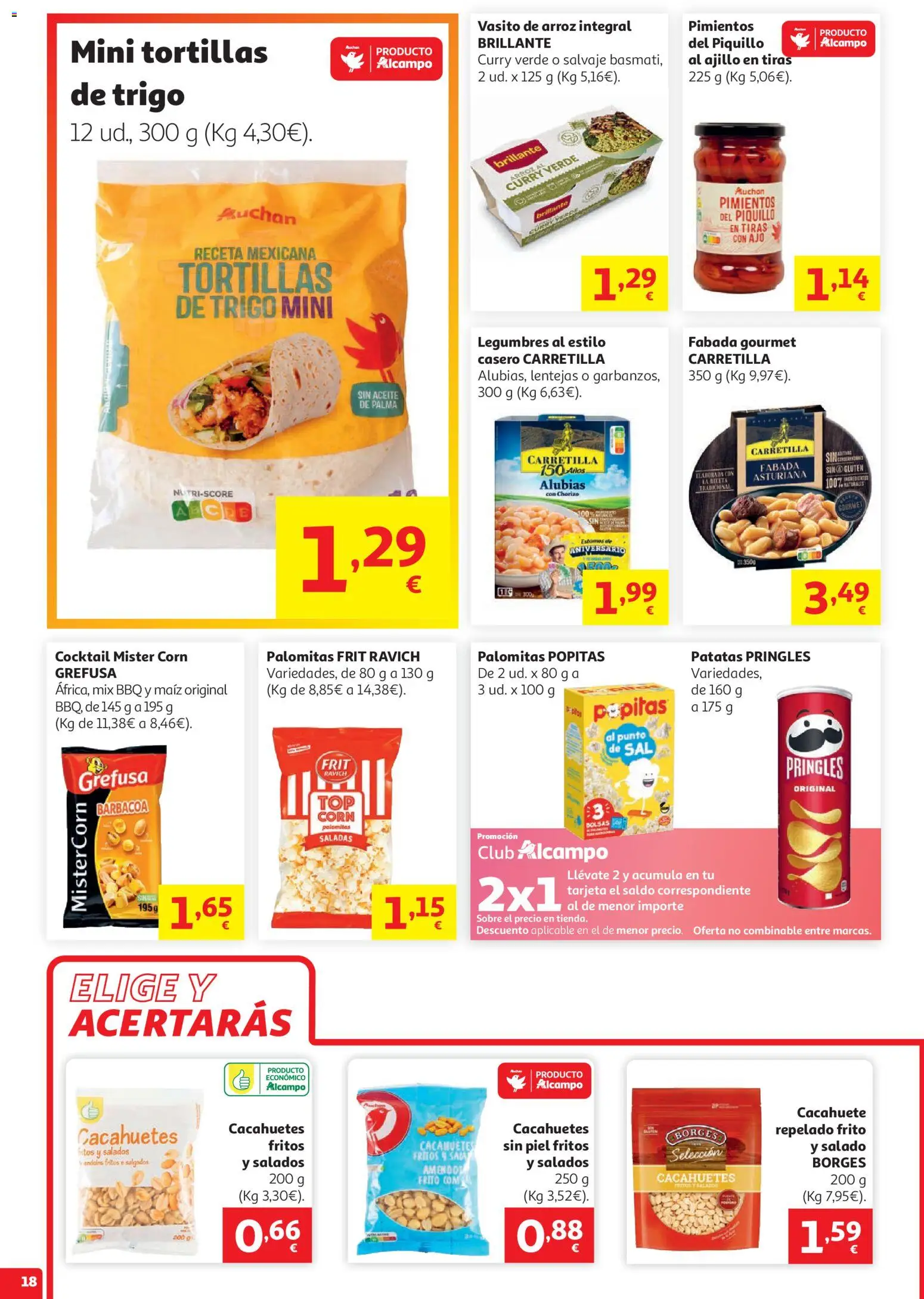 Alcampo HG Cat │ válido desde el 19.05.2026 | Página: 18 | Productos: Aceite, Arroz, Barbacoa, Patatas Pringles