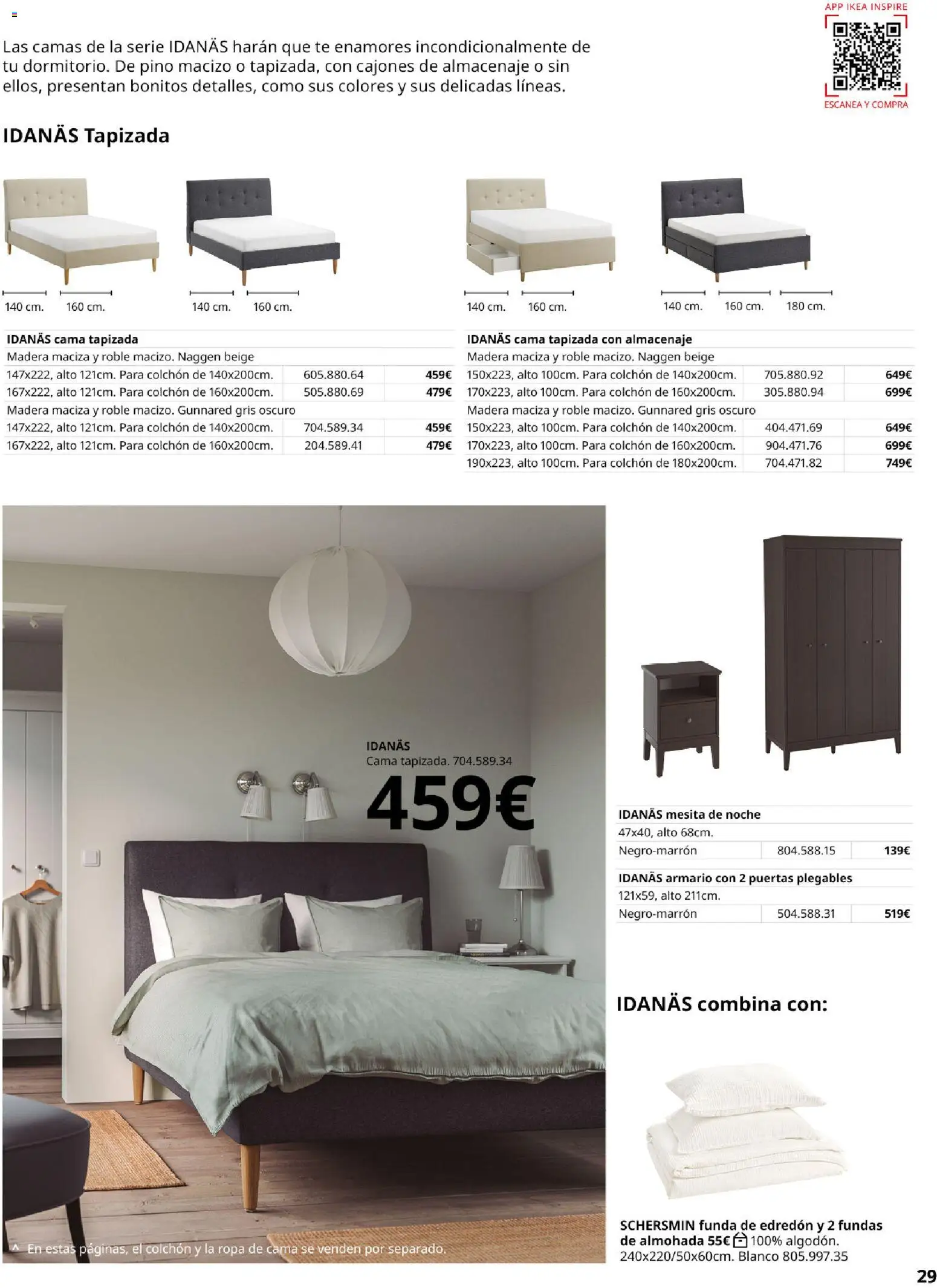 Catálogo IKEA Muebles para el dormitorio │ válido desde el 01/02/2026 | Página: 29 | Productos: Edredón, Puertas plegables, Funda, Cama
