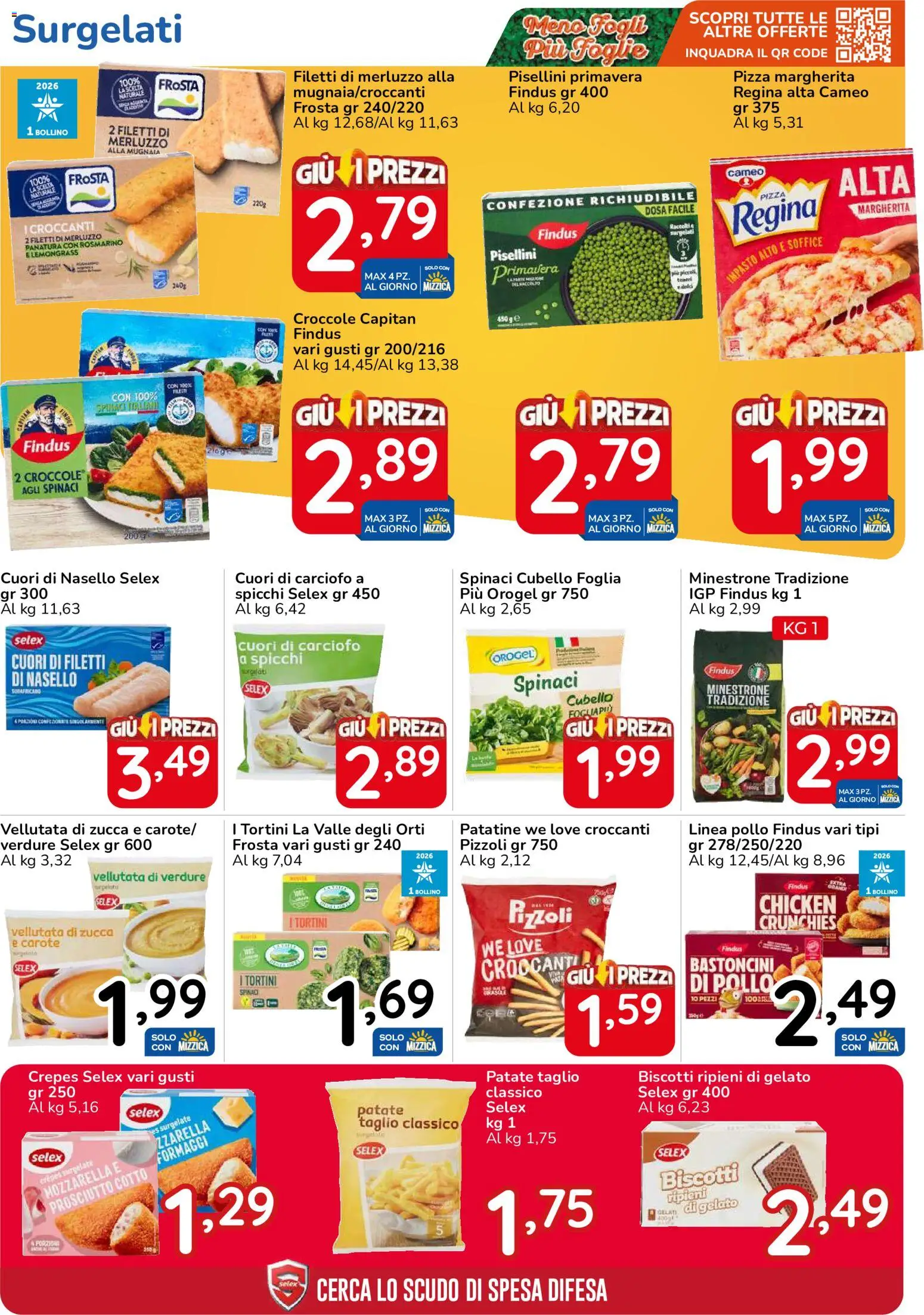 Volantino Famila del 15/10/2026 | Pagina: 33 | Prodotti: Pizza, Pollo, Prosciutto, Nasello