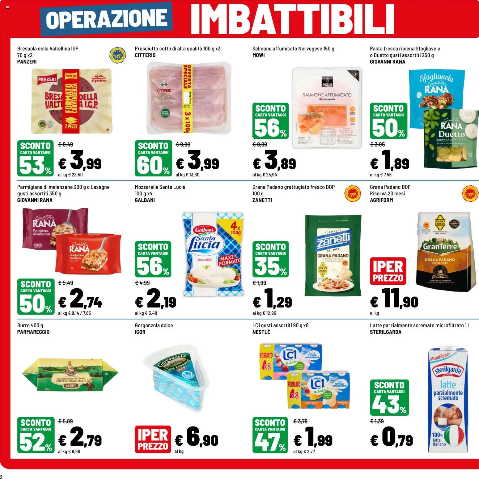 Volantino Iper del 31/08/2026 | Pagina: 2 | Prodotti: Salmone affumicato, Bresaola, Burro, Burrata