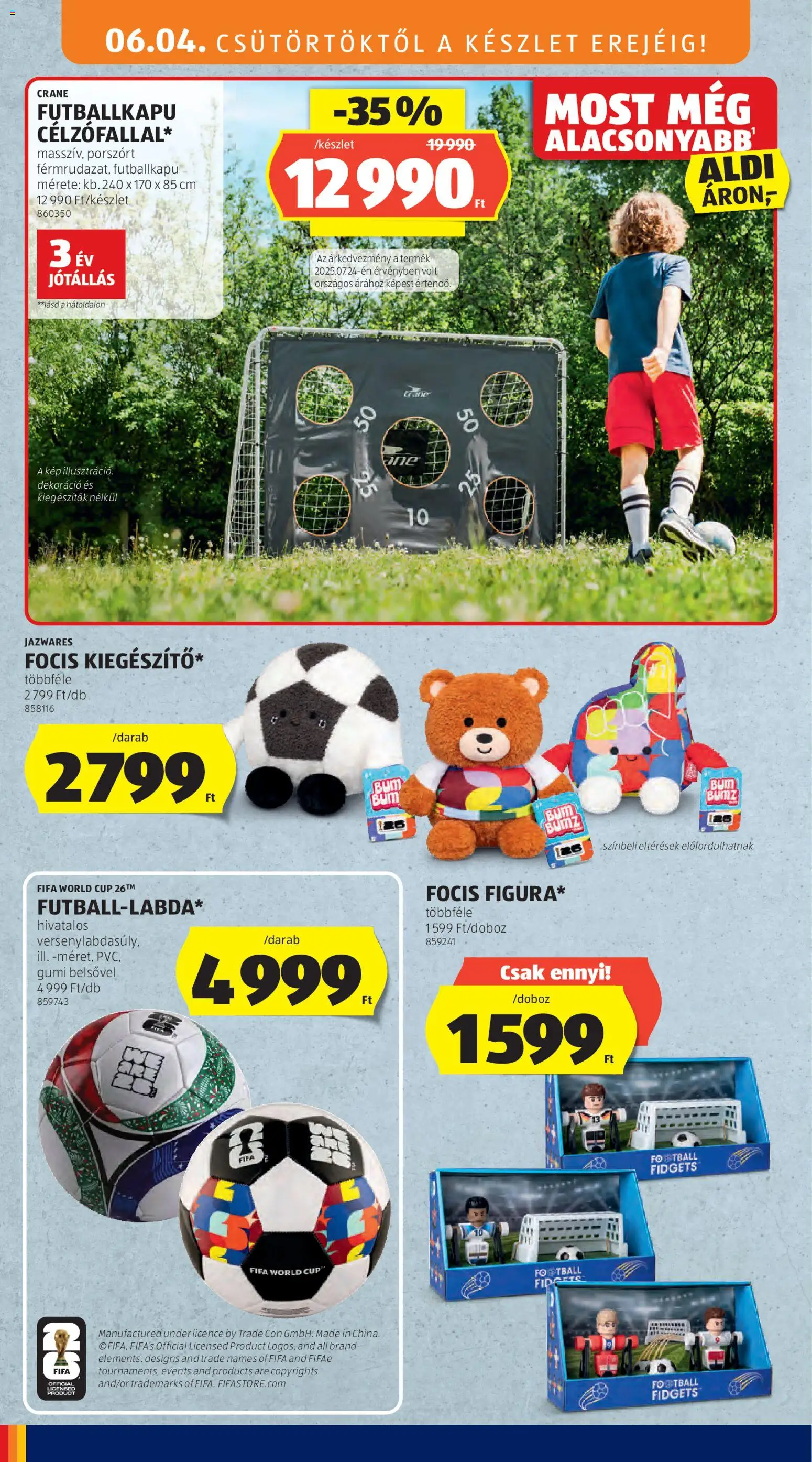 Aldi akciós ujság - amely érvényes a következő dátumtól: 04.06.2026 | Oldal: 26 | Termékek: Dekoráció