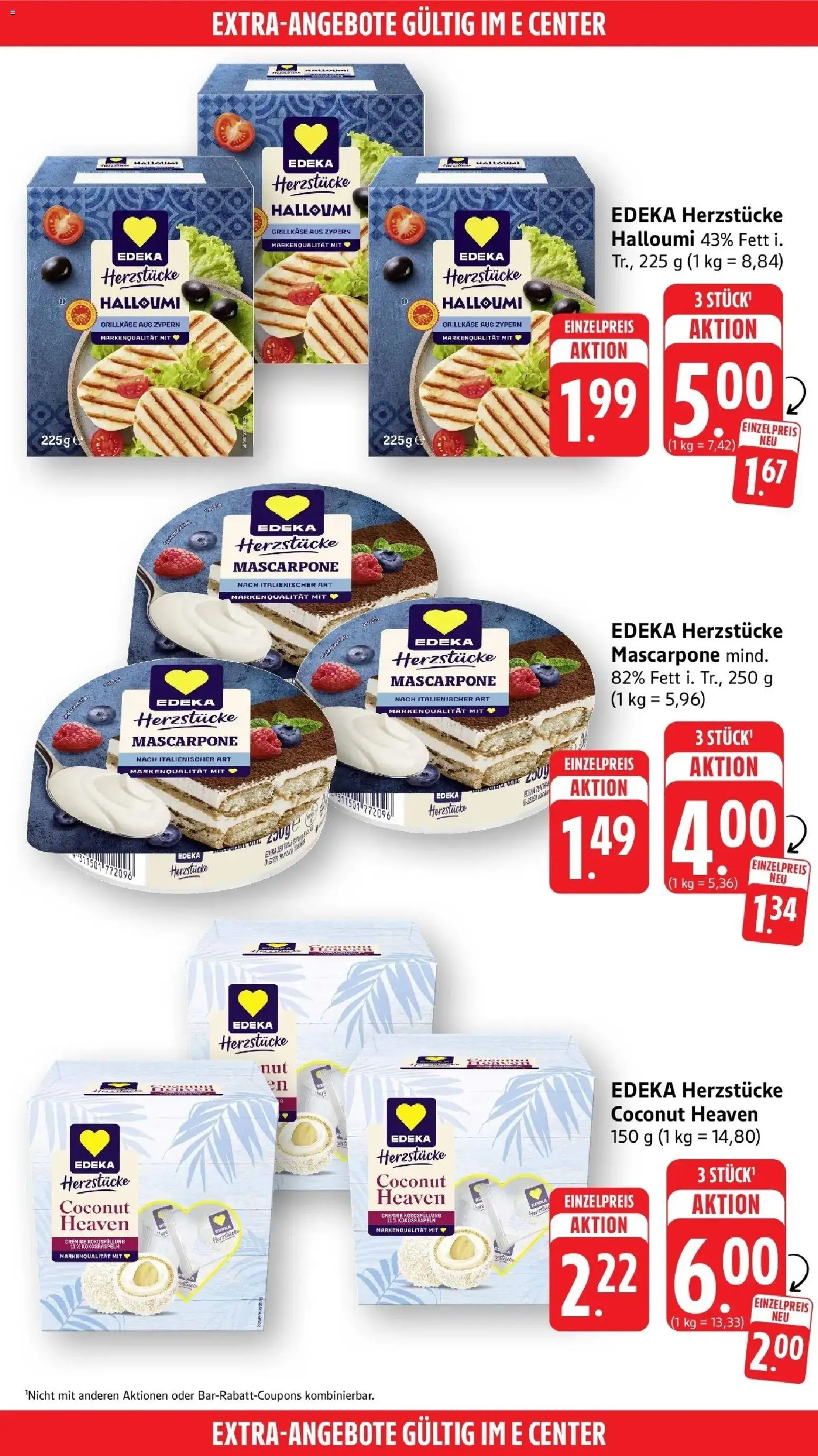 E center Prospekt Neu-Ulm (ab 24.08.2026) zum Blättern | Seite: 45 | Produkte: Mascarpone