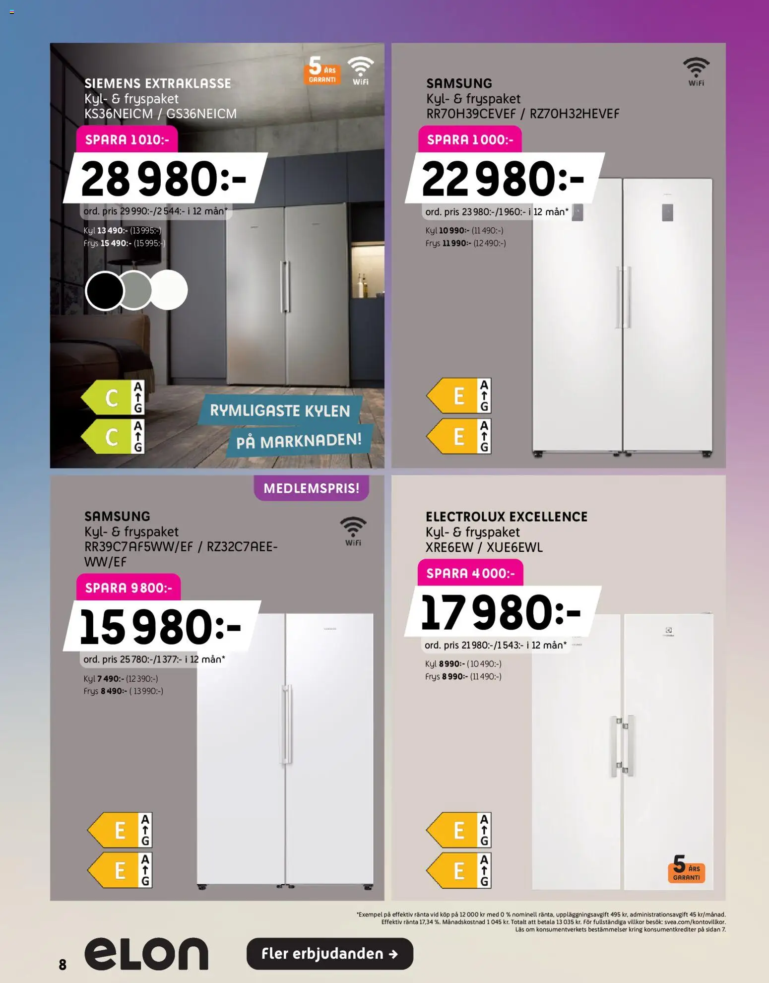 Elon reklamblad aktuell från 21/09/2026 | Sida: 8 | Produkter: Wifi, Frys