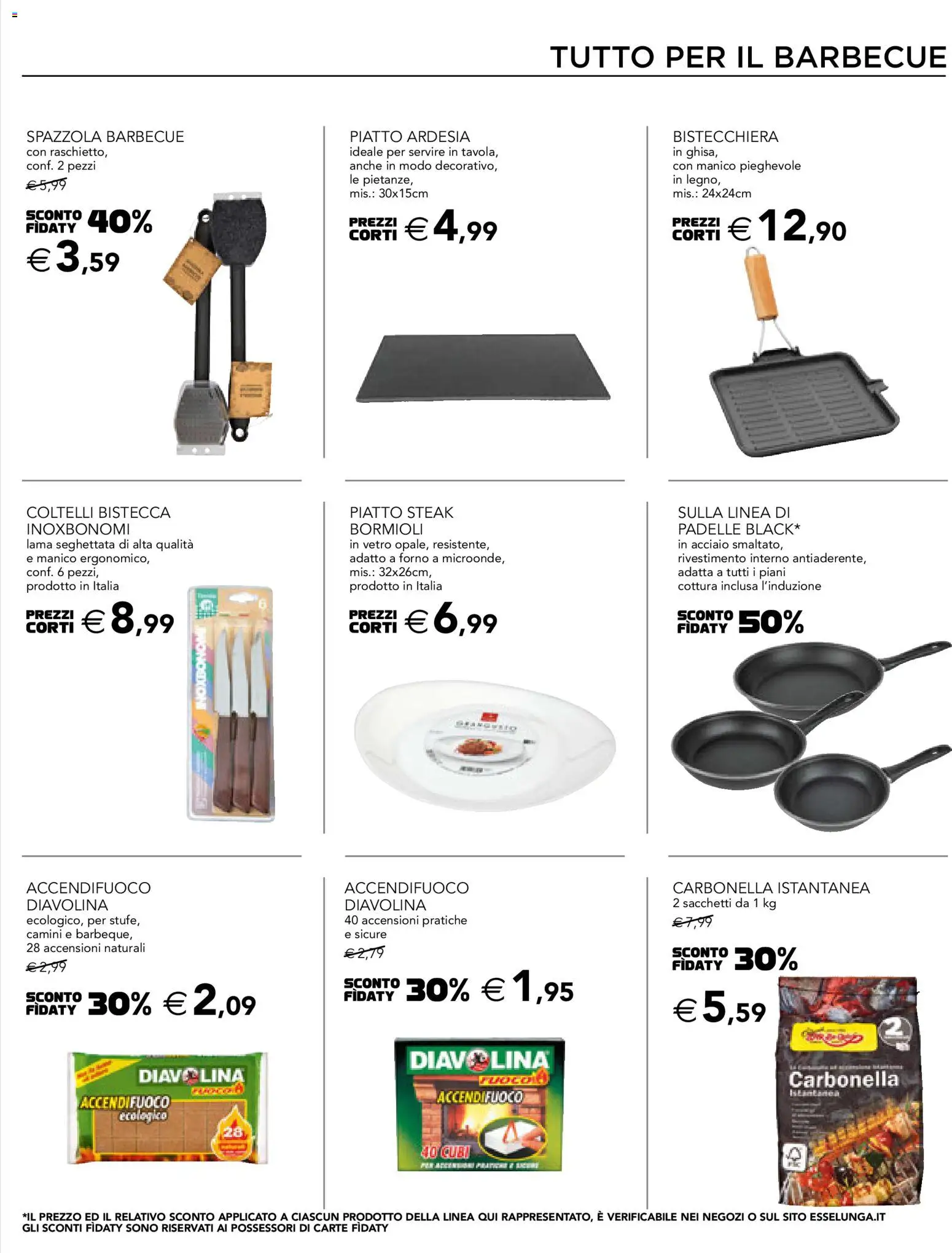 Volantino Esselunga S del 28.05.2026 | Pagina: 17 | Prodotti: Spazzola, Bistecchiera, Piatto, Forno