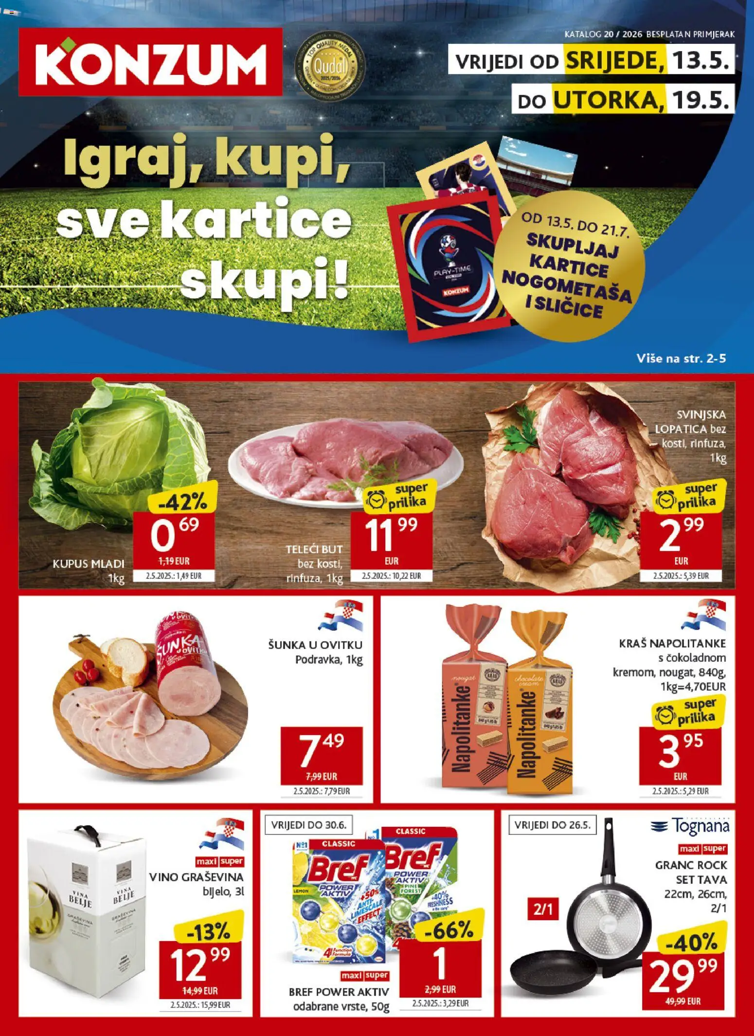 Konzum HR akciós ujság - amely érvényes a következő dátumtól: 13.05.2026 | Oldal: 1