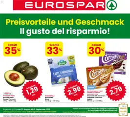 Anteprima del volantino Eurospar volantino Laives valido a partire dal 20/08/2026