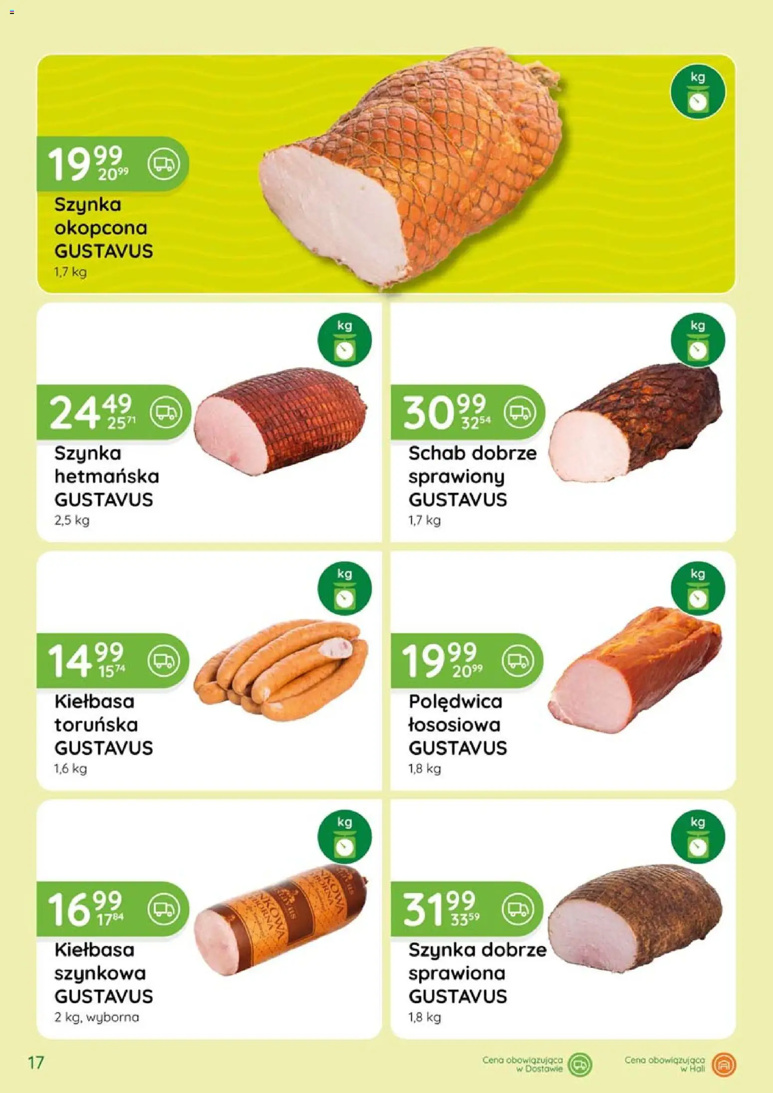 Eurocash gazetka - Katalog Wędlin od 04.06.2026 | Strona: 17 | Produkty: Kiełbasa, Schab, Szynka