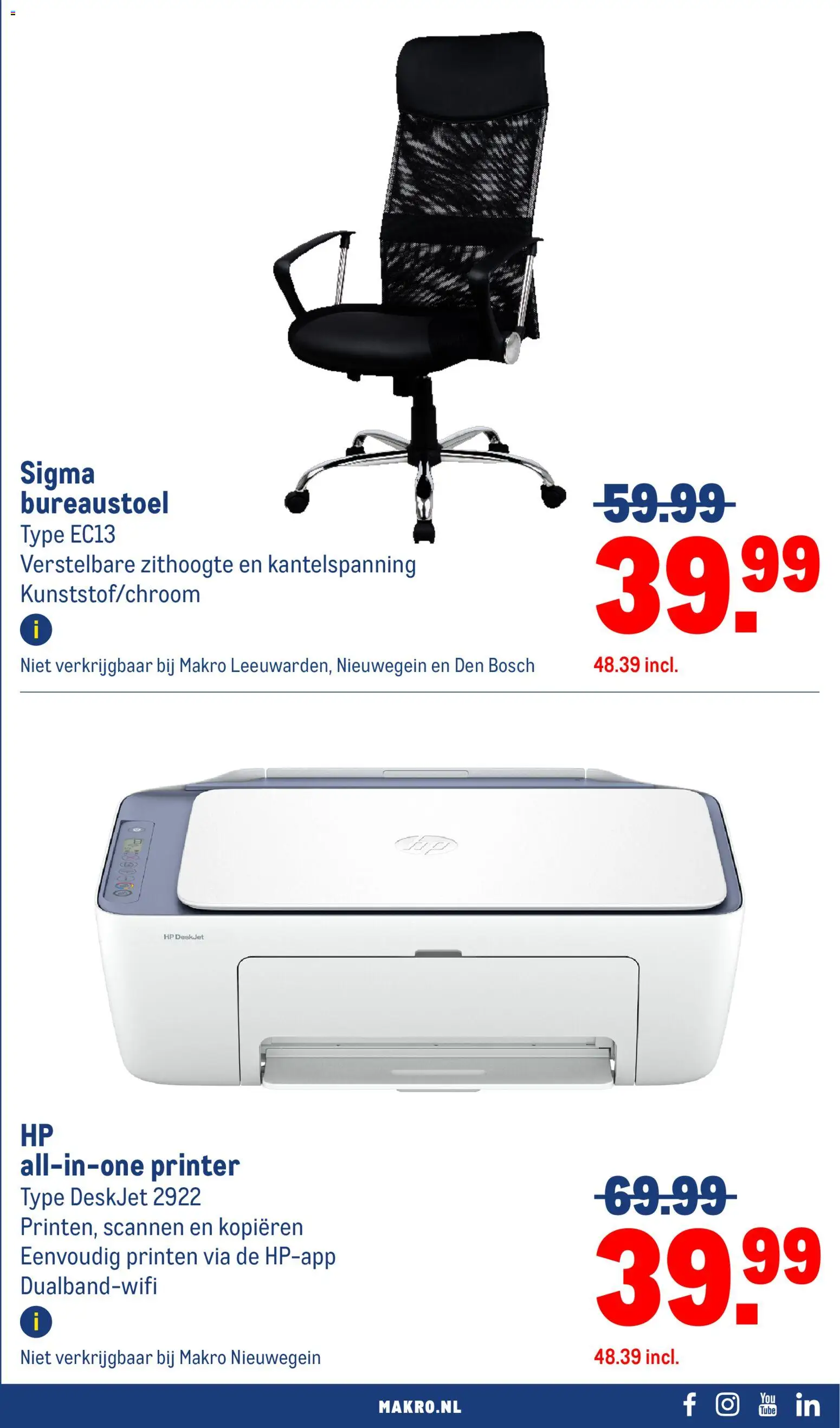 {H1} | Pagina: 35 | Producten: Bureaustoel, Printer