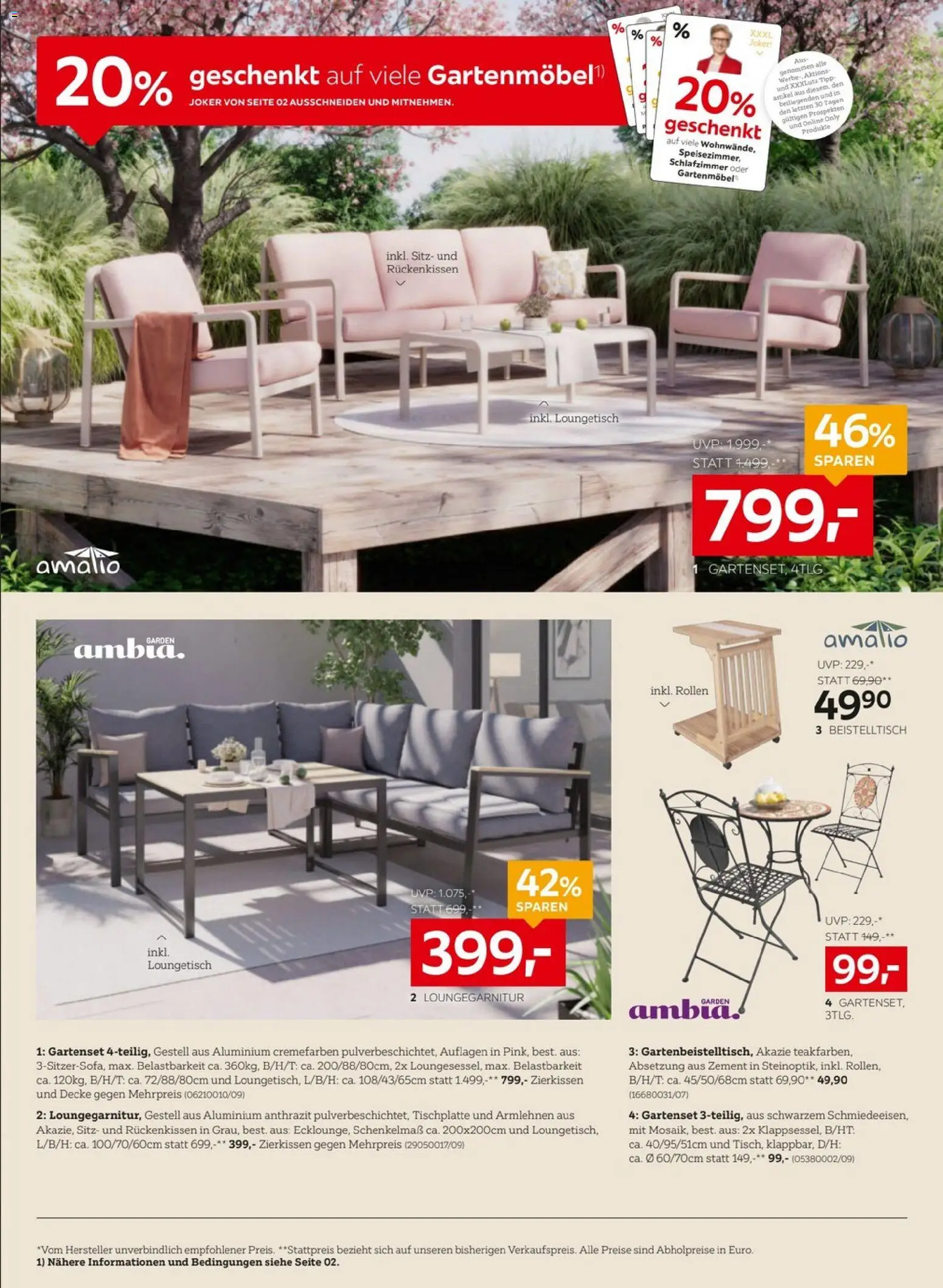 XXXLutz Prospekt aktuell gültig ab 16.06.2026 | Seite: 14 | Produkte: Decke, Gartenmöbel