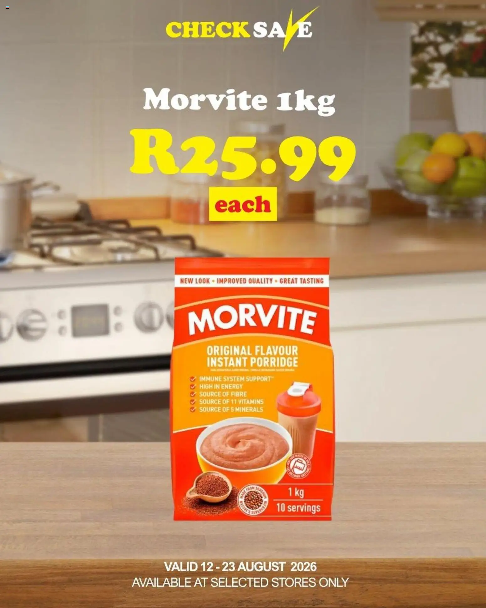 New Check Save catalogue – valid from 12/08/2026 | Page: 6 | Products: Vitamins, Porridge