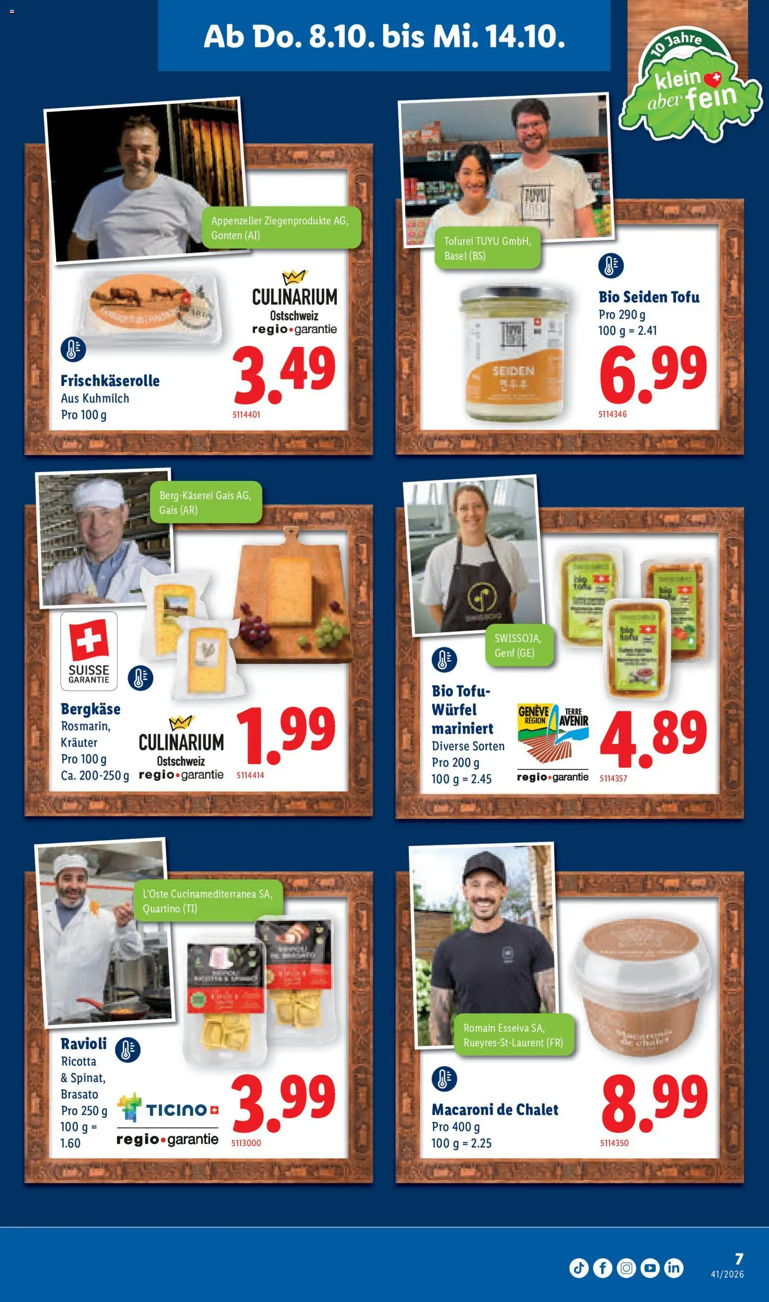 Lidl aktionen Feinste Schweizer Spezialitäten – gültig ab 08.10.2026 | Seite: 7