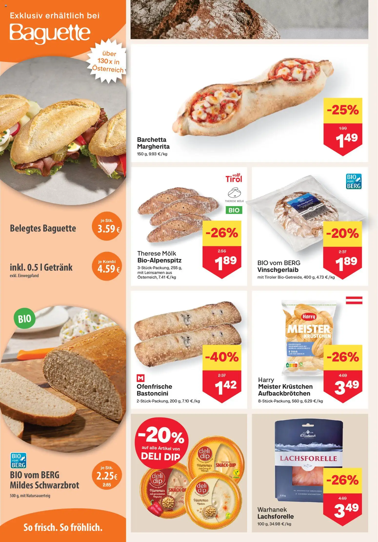 MPREIS Flugblatt gültig ab 13.08.2026 | Seite: 4 | Produkte: Mango, Baguette