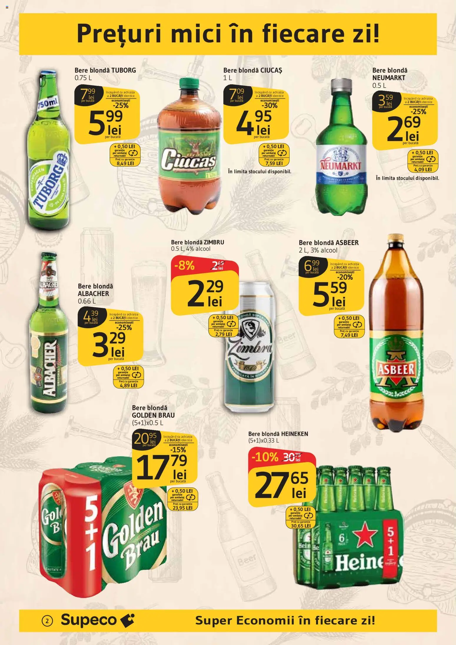Noul catalog Supeco – valabil de la 11.06.2026 | Pagină: 2 | Produse: Atıştırmalık, Mici, Bere