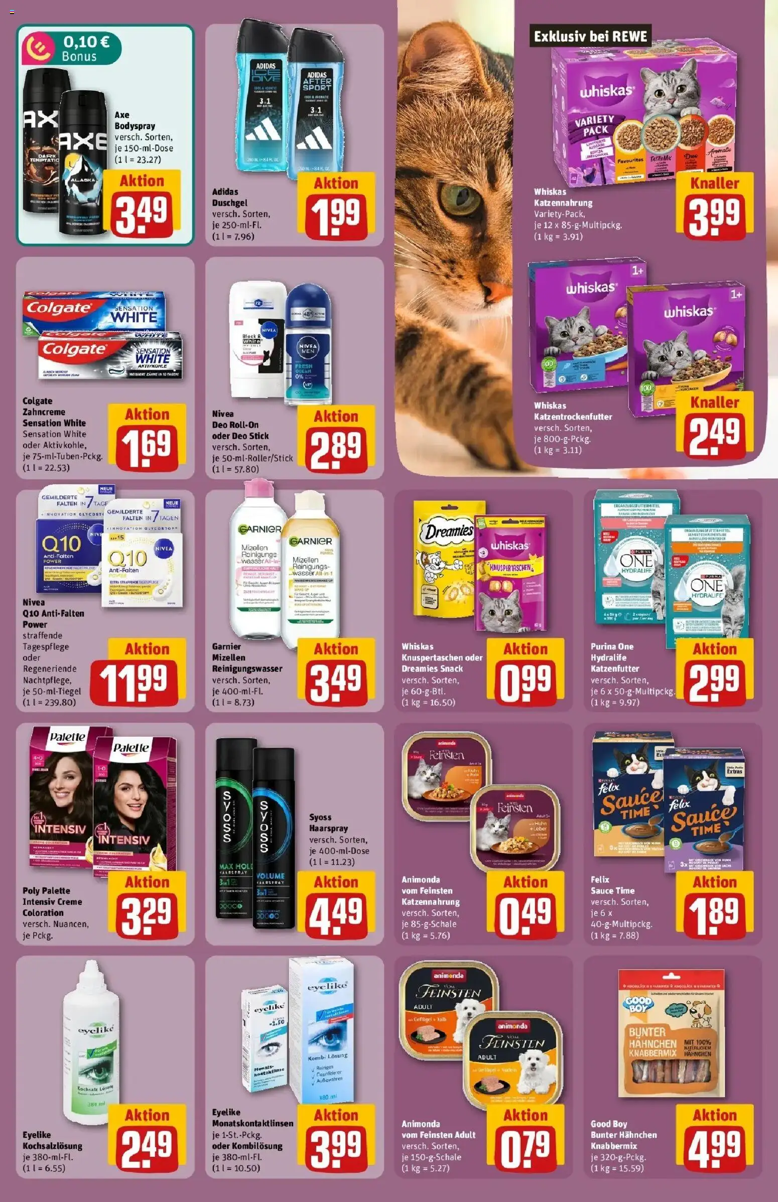 Rewe Prospekt Mannheim – gültig ab 13.07.2026 | Seite: 27 | Produkte: Hahnchen, Katzenfutter, Deo Stick, Whiskas