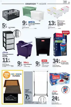 Vista previa E.Leclerc Ciudad Real válido desde el 31/08/2026 | Página: 21 | Productos: Perchero, Mopa, Caja
