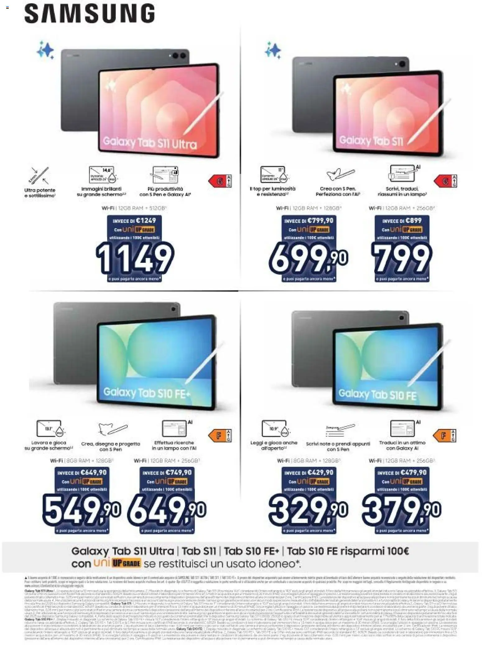 Volantino Unieuro del 22.05.2026 | Pagina: 34 | Prodotti: Samsung Galaxy, Top, Samsung