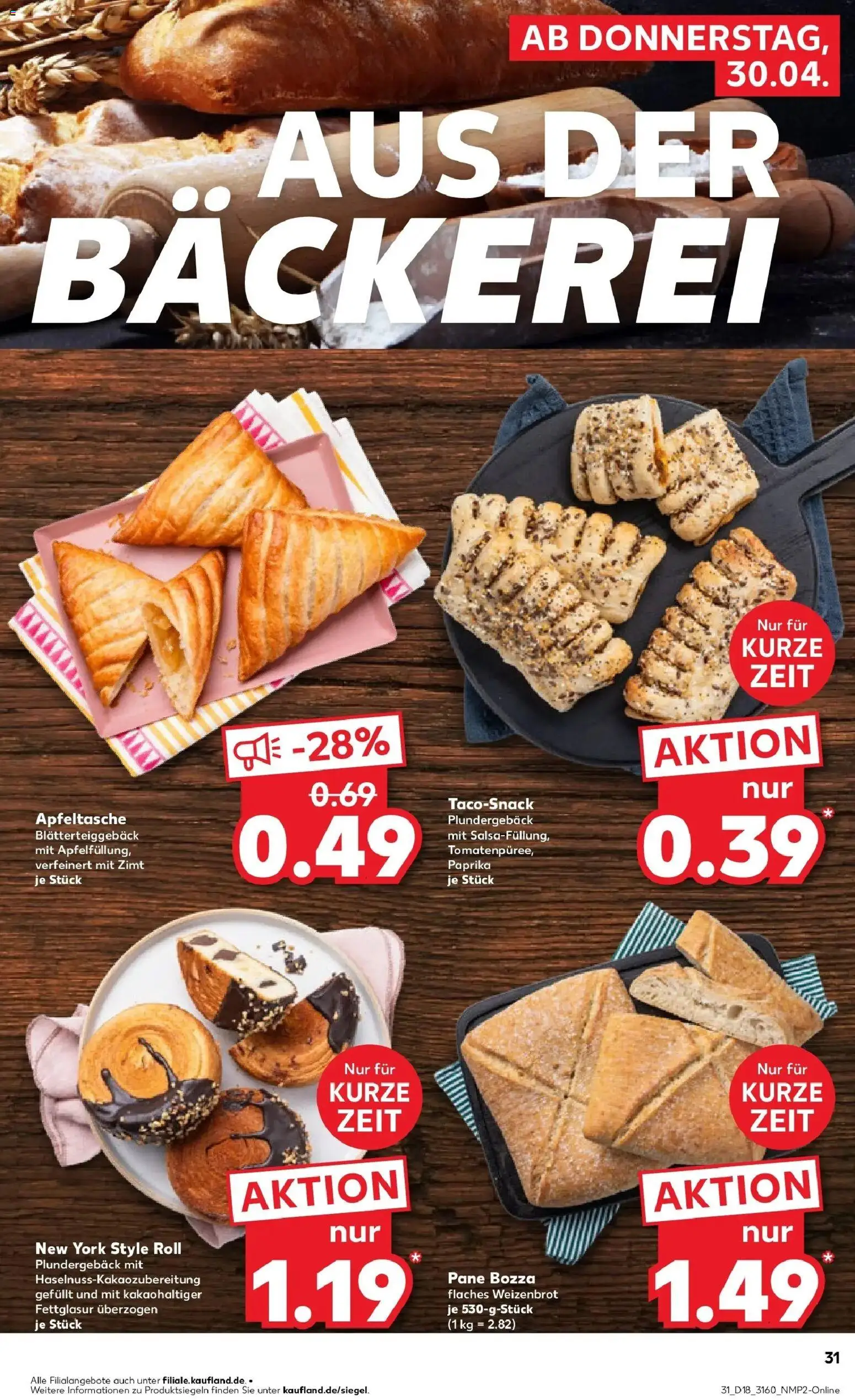 Prospekt Kaufland ab 30.04.2026 » Angebote Online zum Blättern | Seite: 33 | Produkte: Bäckerei, Pane, Paprika