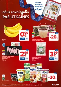 MAXIMA leidinys galioja nuo 2026.10.06 | Puslapis: 48 | Prekių: Duona, Bananai, Pistacijos
