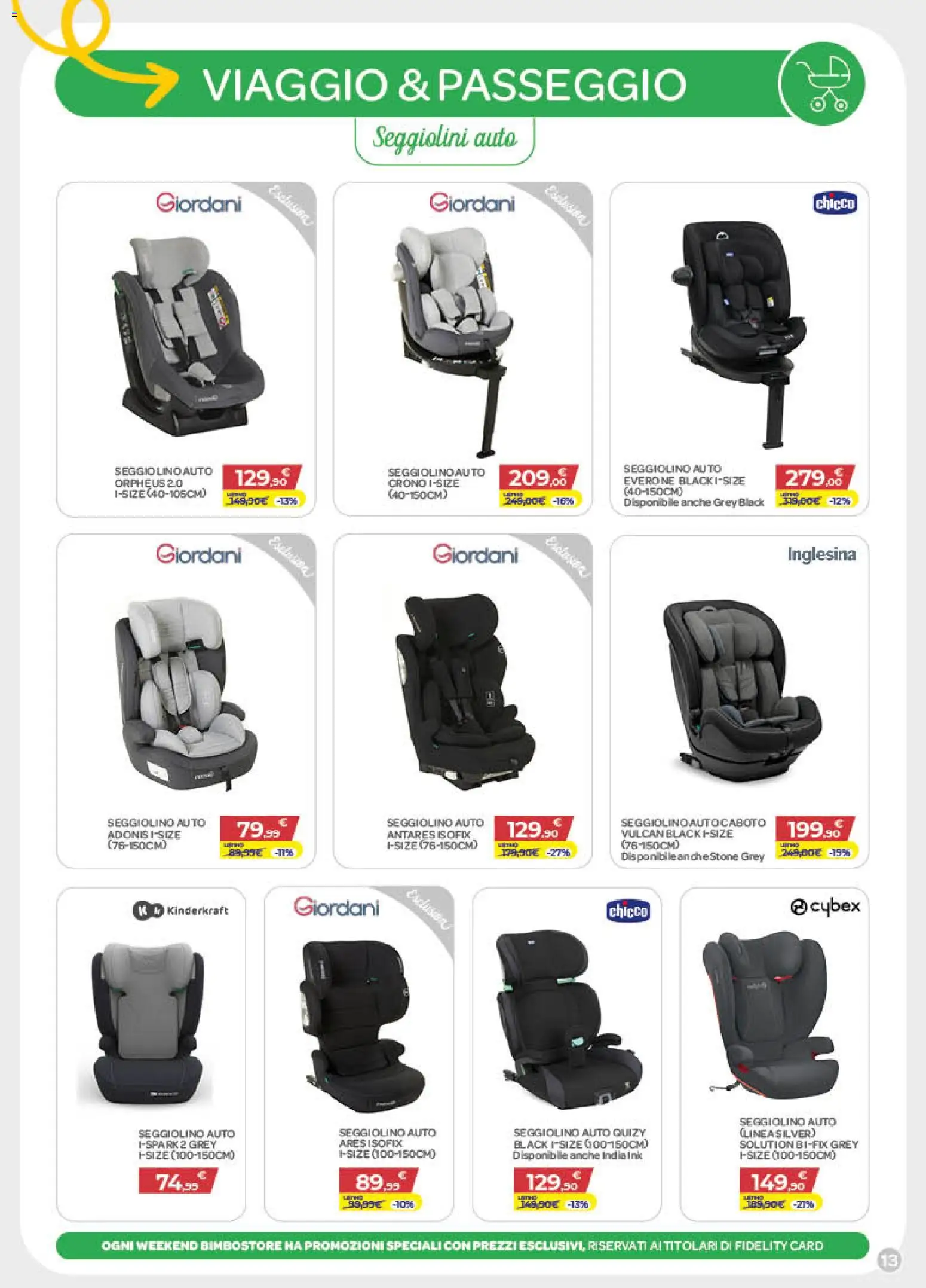 Volantino Bimbo store del 02/07/2026 | Pagina: 13 | Prodotti: Seggiolino
