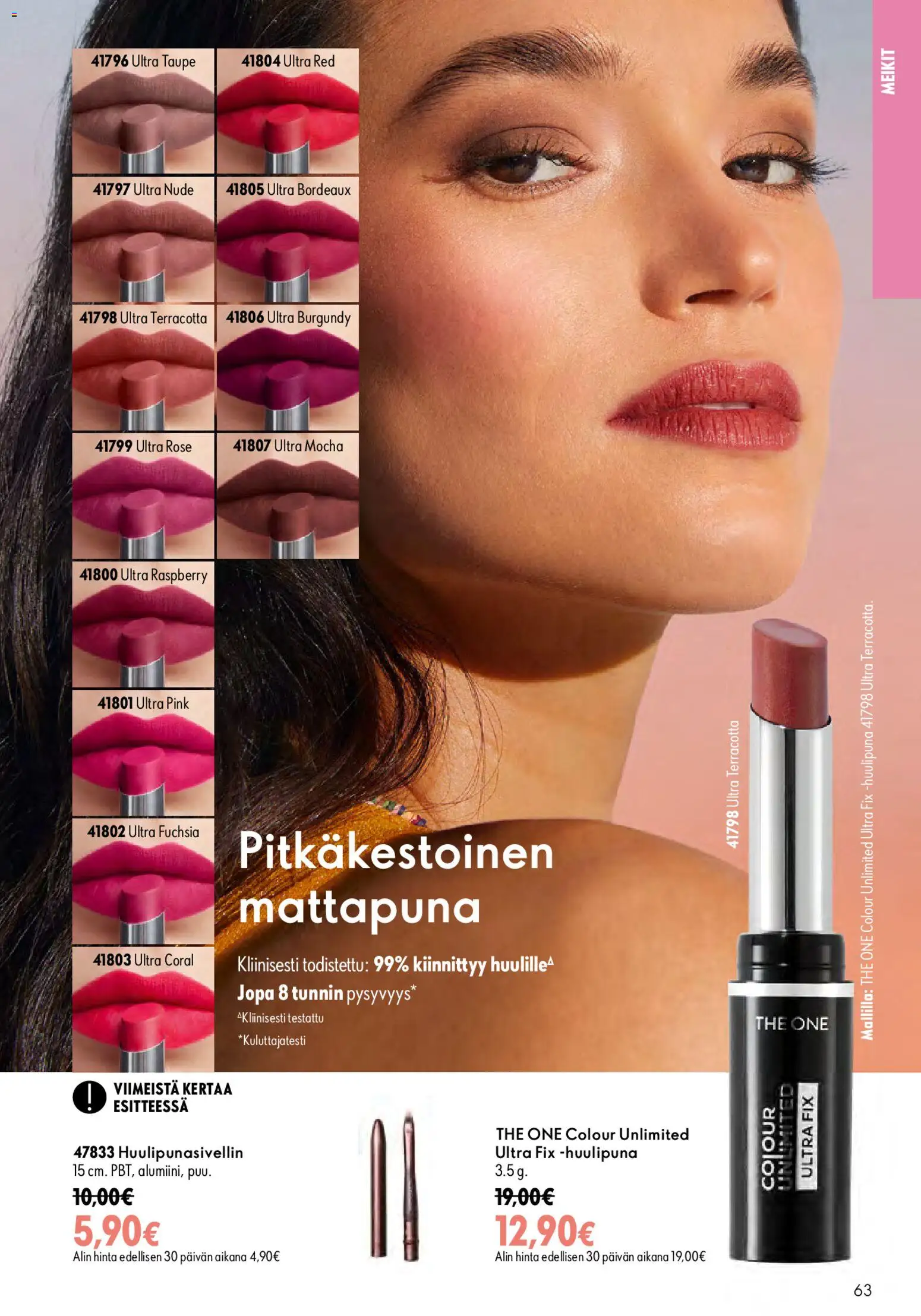 Oriflame tarjoukset – voimassa 26/08/2026 alkaen | Sivu: 63 | Tuotteet: Huulipuna