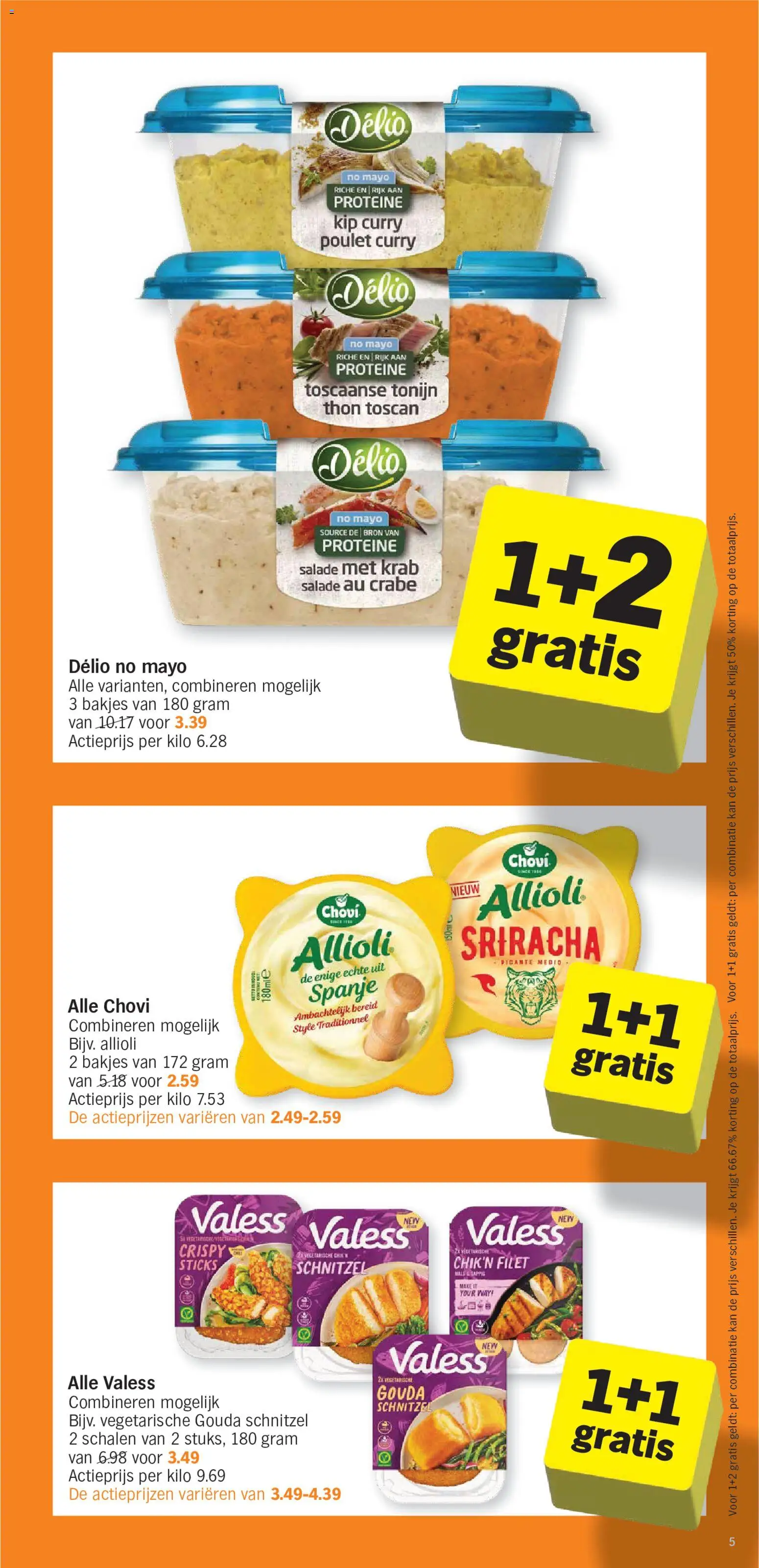 {H1} | Pagina: 5 | Producten: Salade, Tonijn, Gouda, Kip