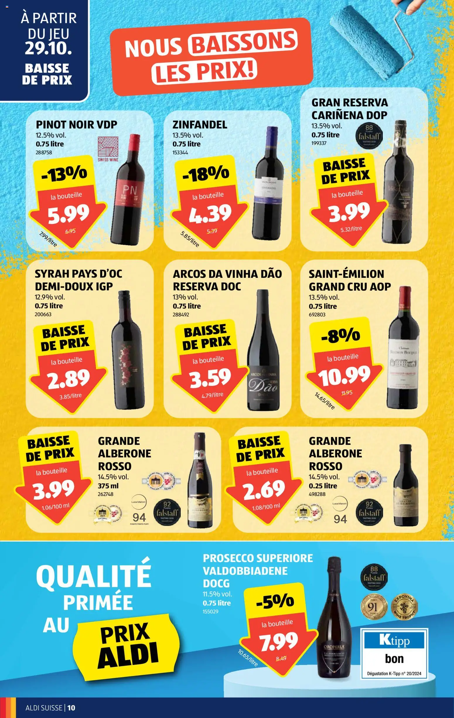 Aldi aktionen FR – gültig ab 29.10.2026 | Seite: 10 | Produkte: Prosecco